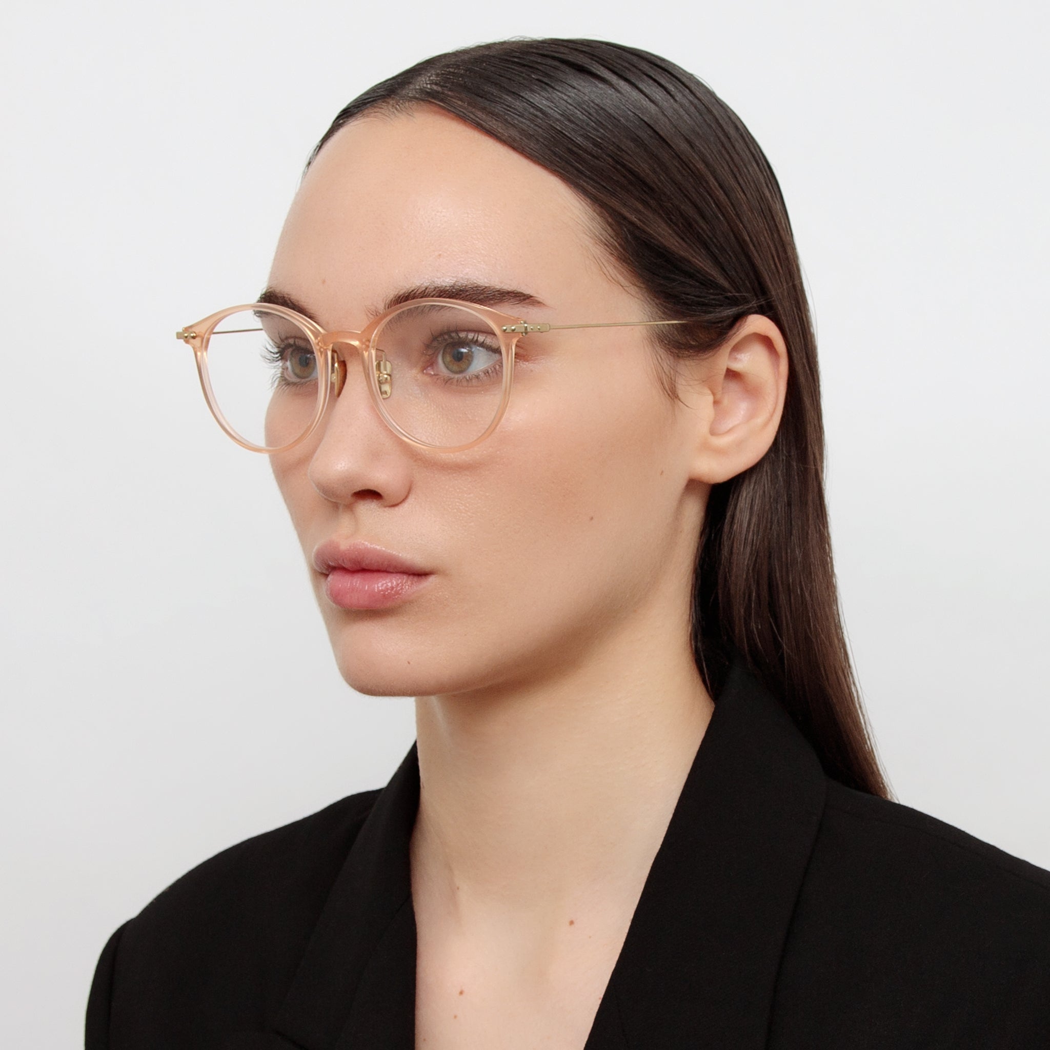 Gray Optical Frame in Peach (Asian Fit)