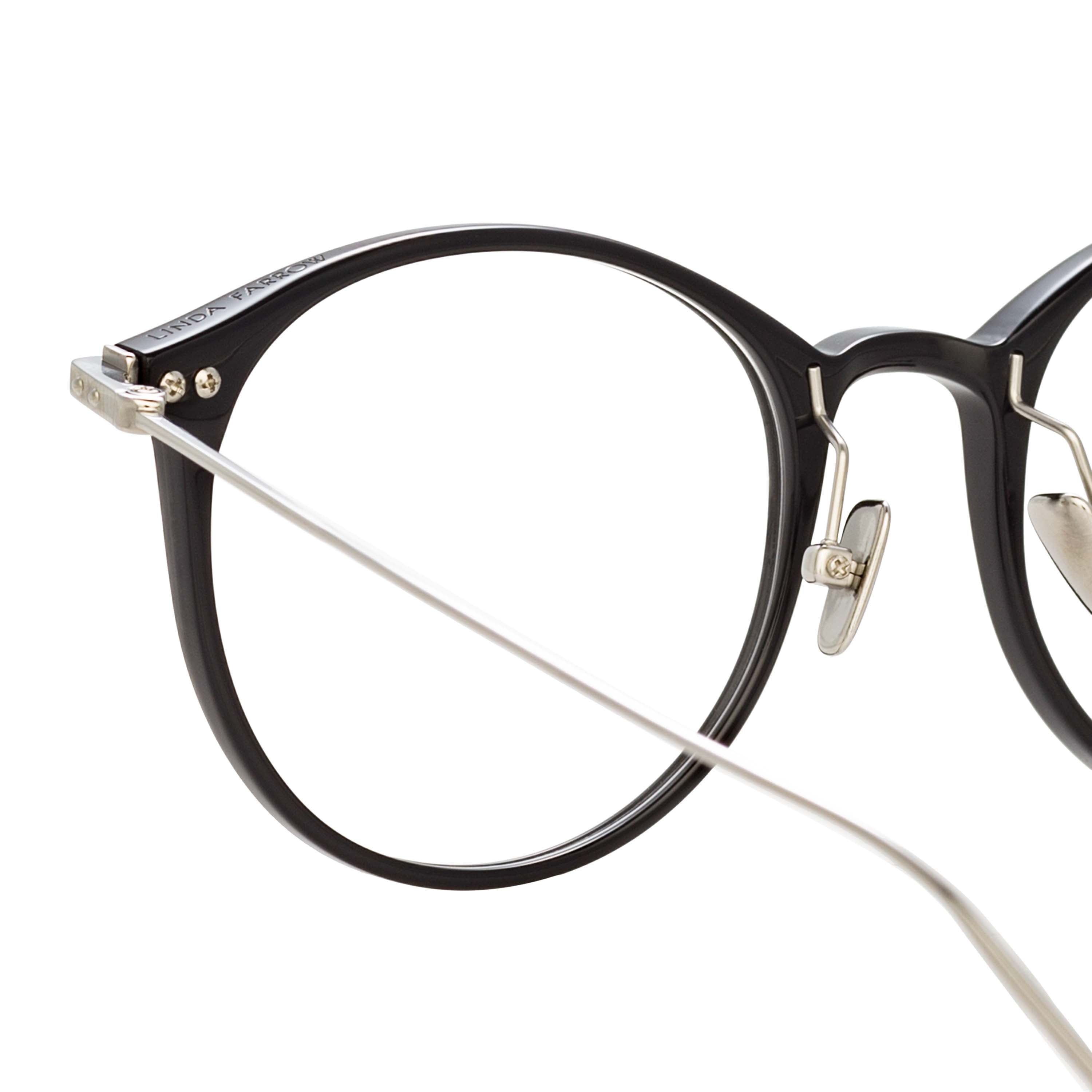 Gray Optical Frame in Black (Asian Fit)