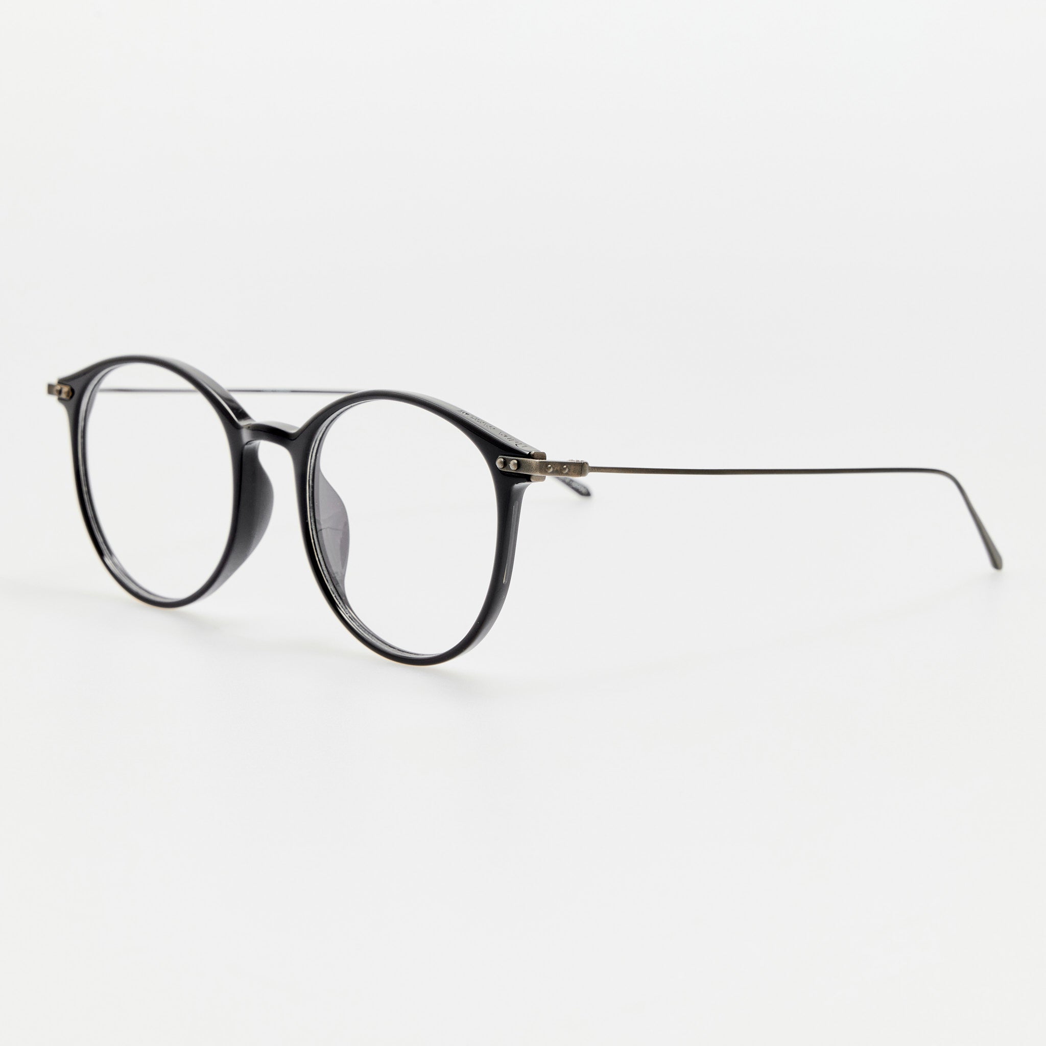 Gray Optical Frame in Black Matt Nickel