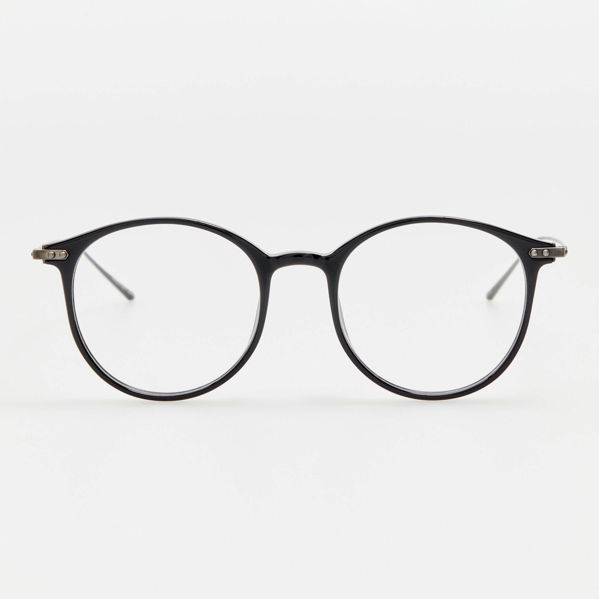 Gray Optical Frame in Black Matt Nickel