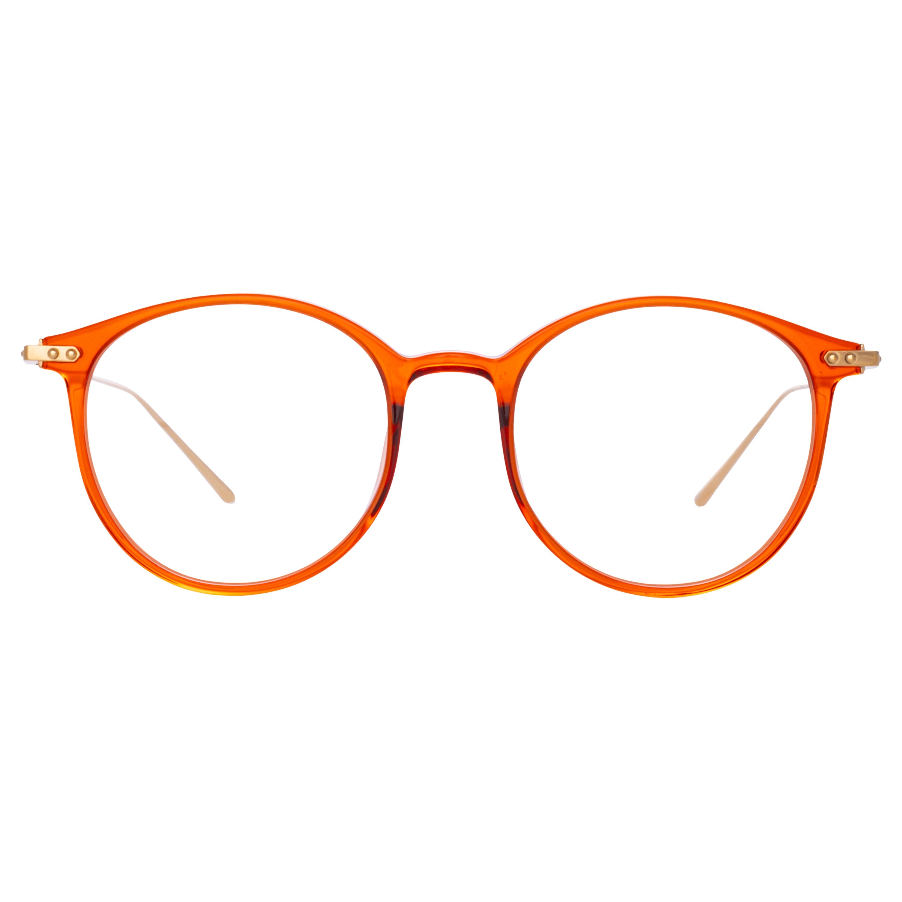 Gray Optical Frame in Amber (Asian Fit)