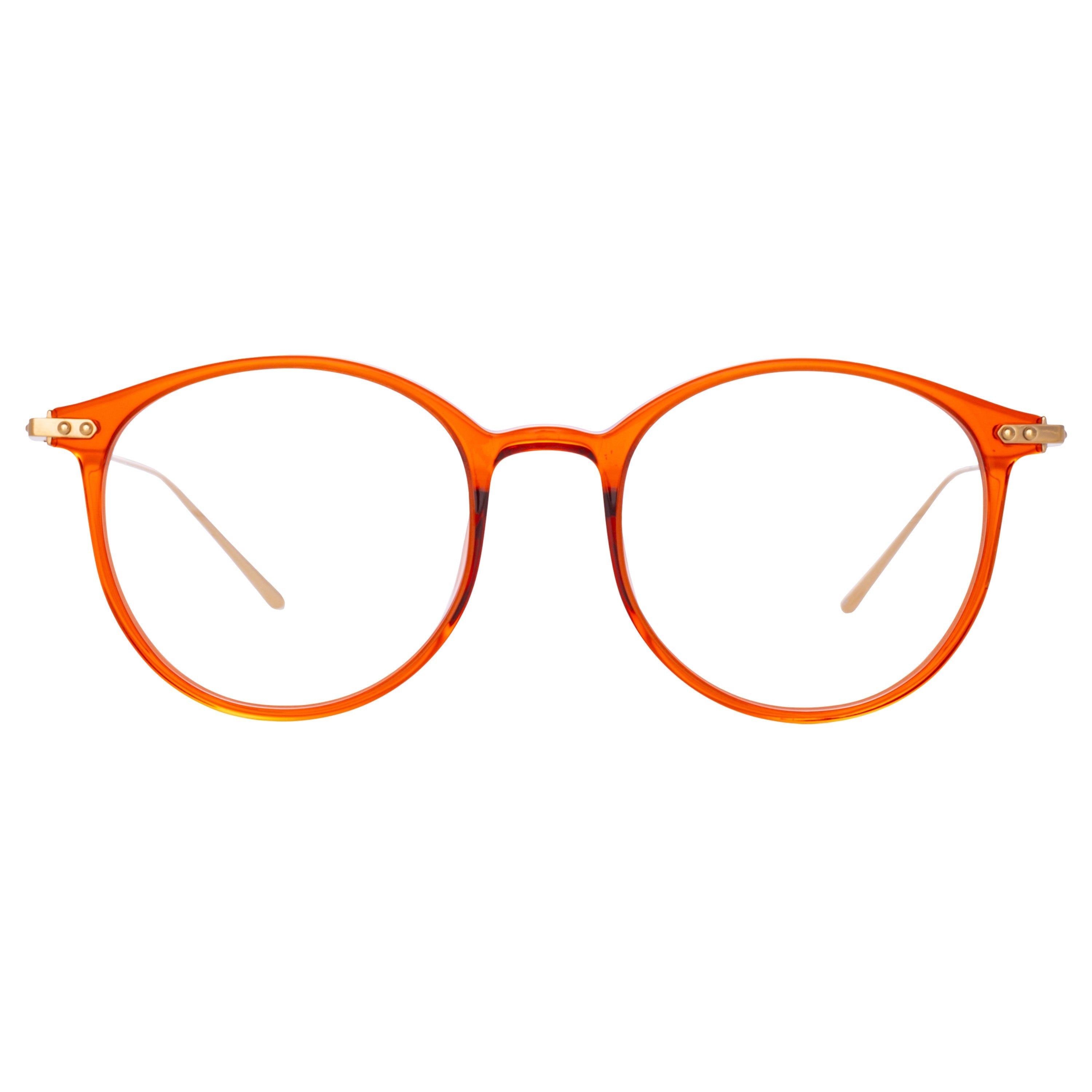 Men's Gray Optical Frame in Amber