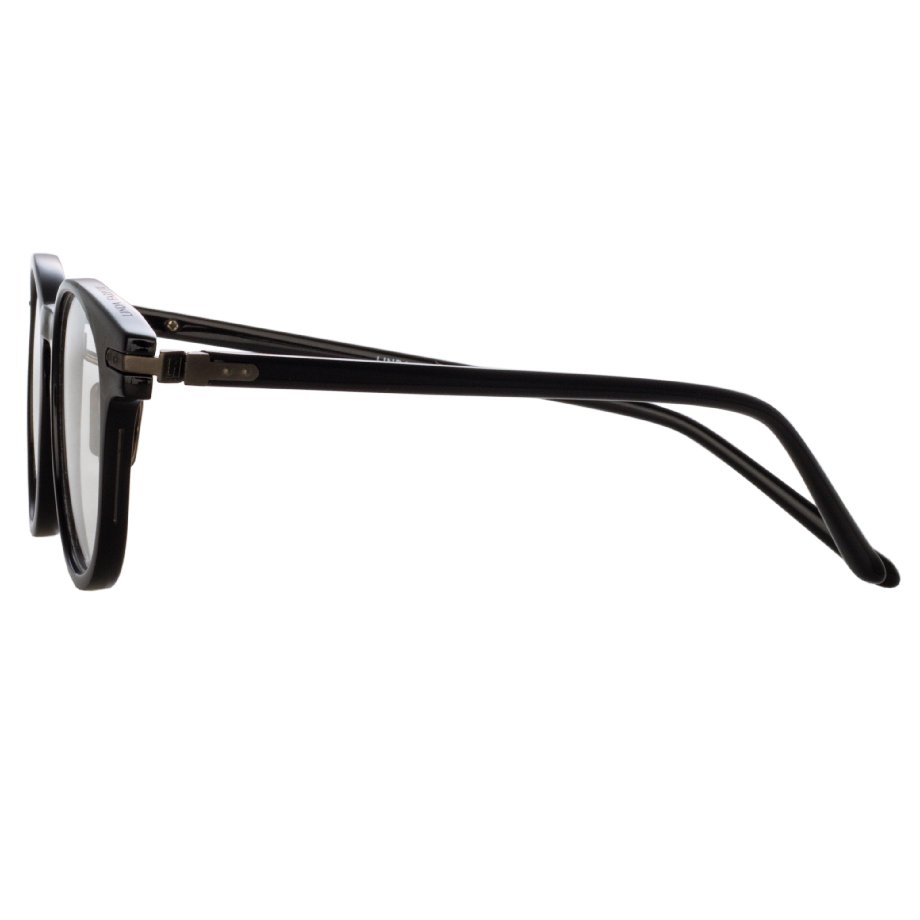 Bay Optical Frame in Black and Nickel (Asian Fit)