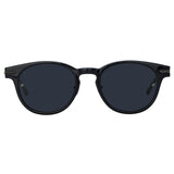 Bay Sunglasses in Black and Matt Nickel (Asian Fit)