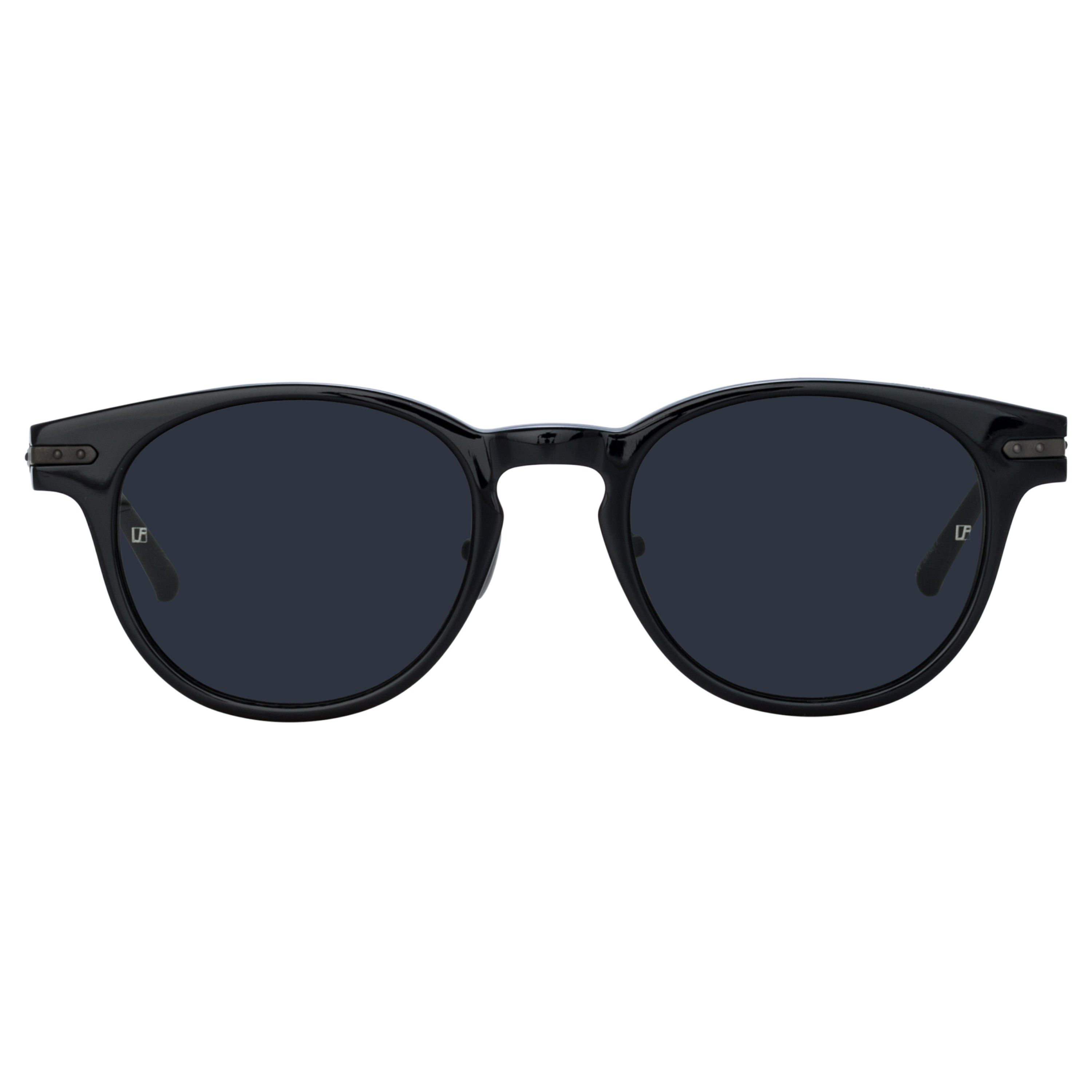 Men's Bay Sunglasses in Black and Matt Nickel (Asian Fit)