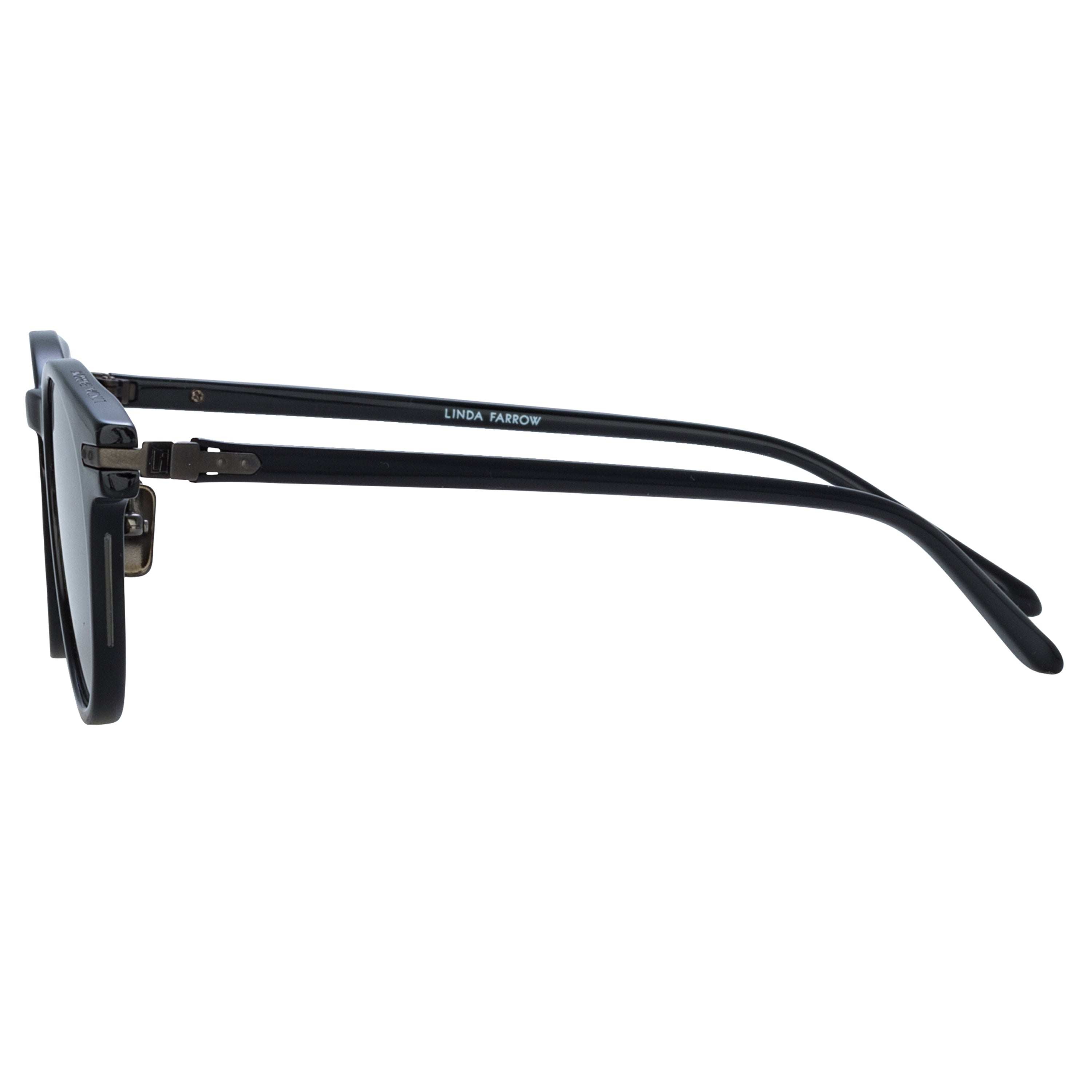 Men's Bay Sunglasses in Black and Matt Nickel (Asian Fit)