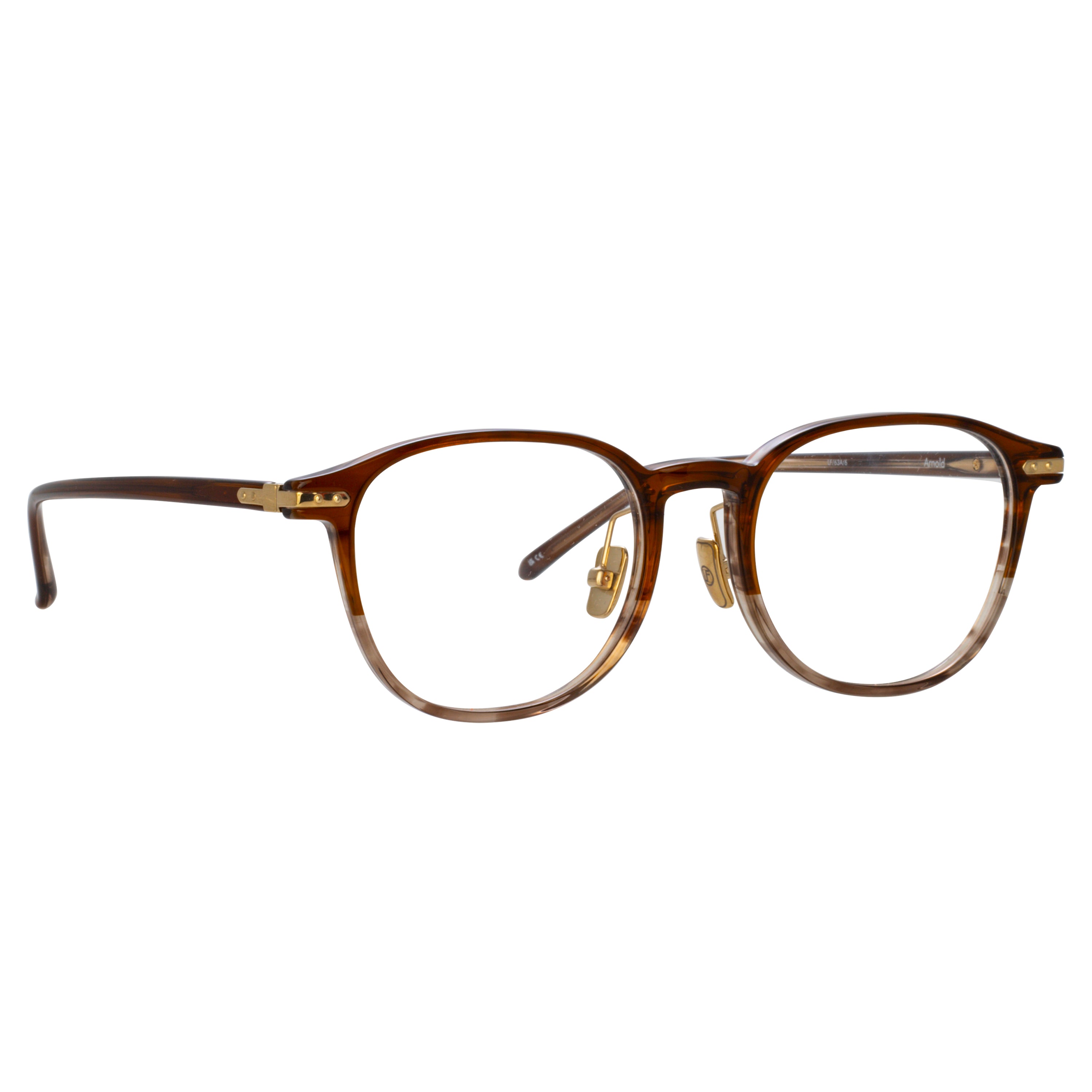 Arnold Angular Optical Frame in Caramel Horn