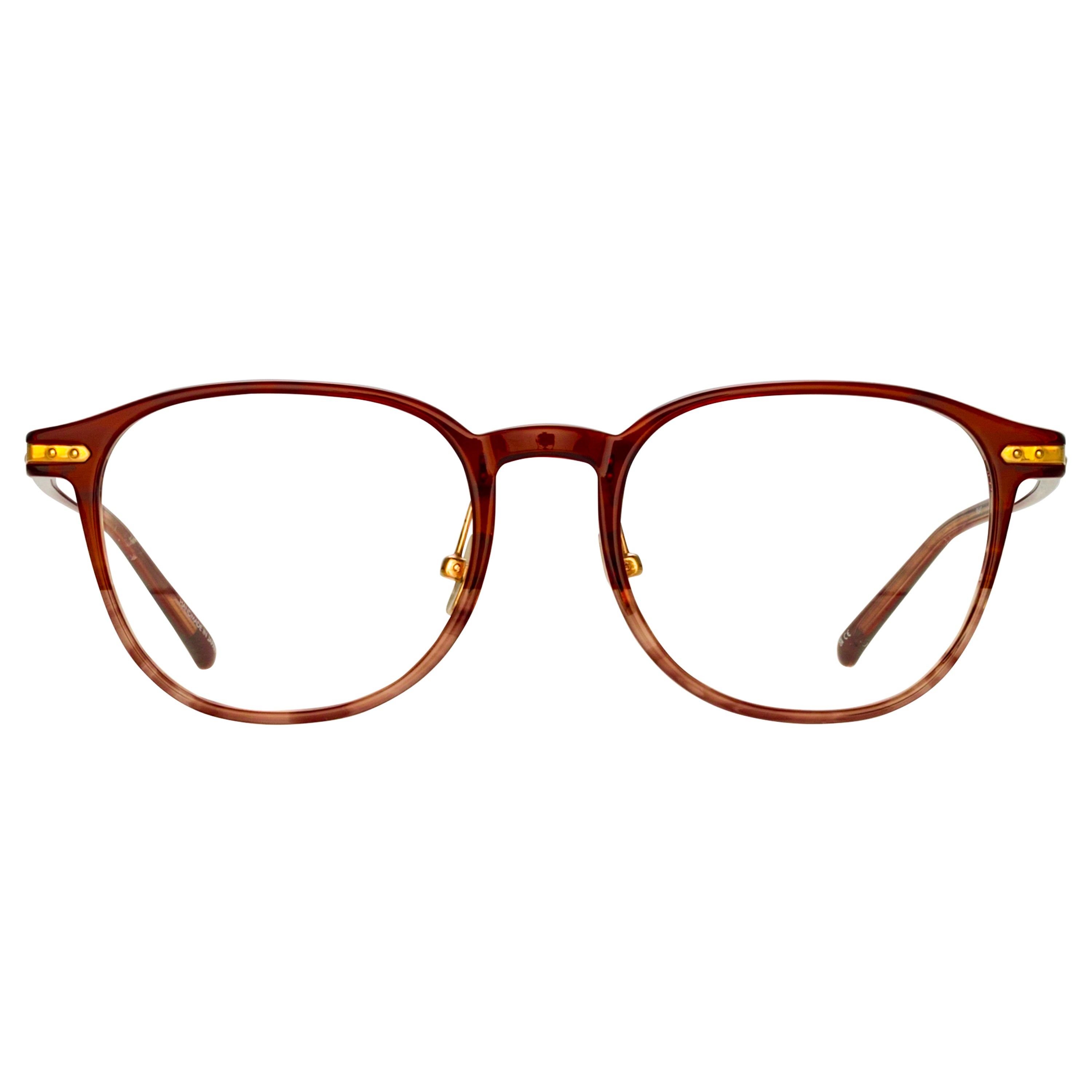 Arnold Angular Optical Frame in Caramel Horn