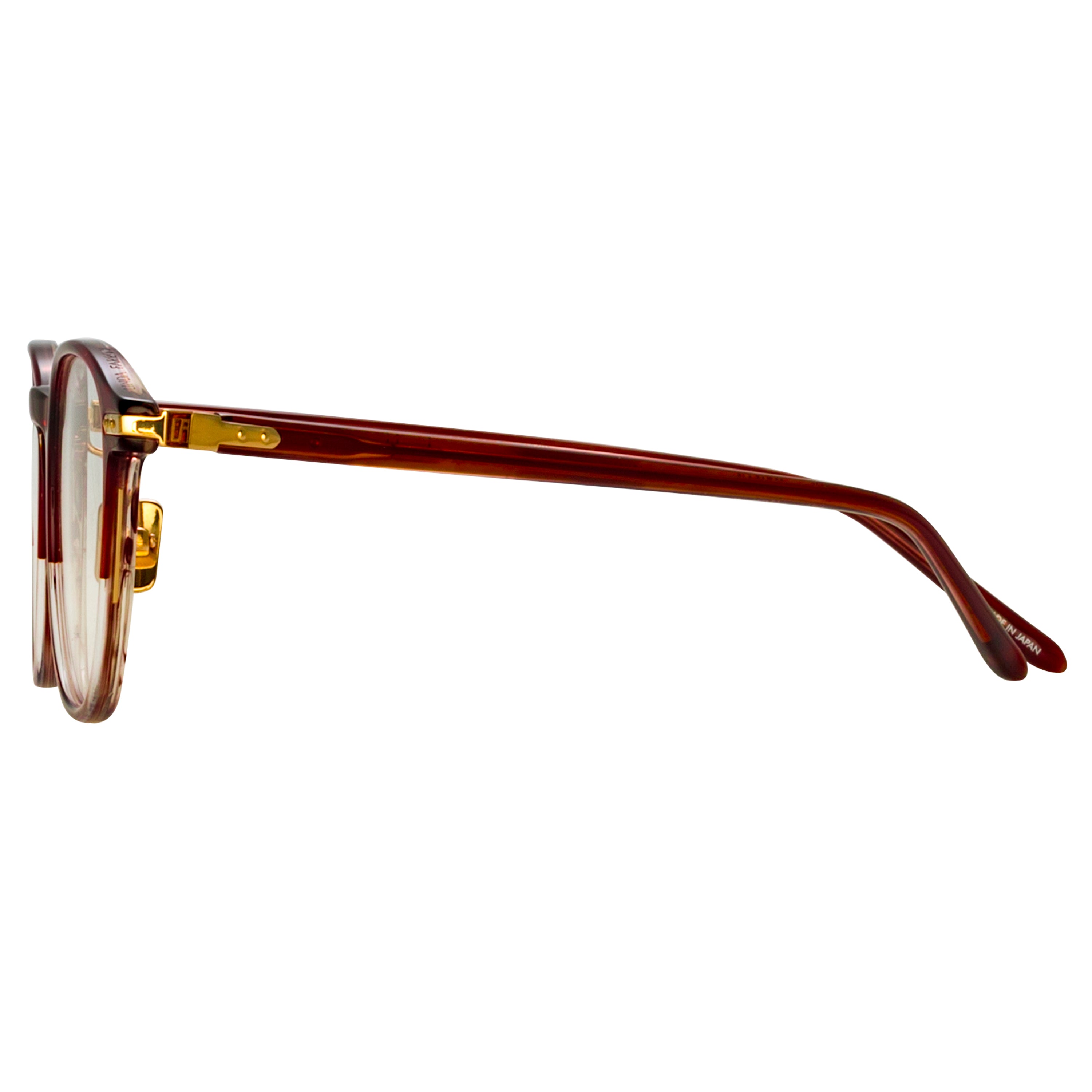 Arnold Angular Optical Frame in Caramel Horn