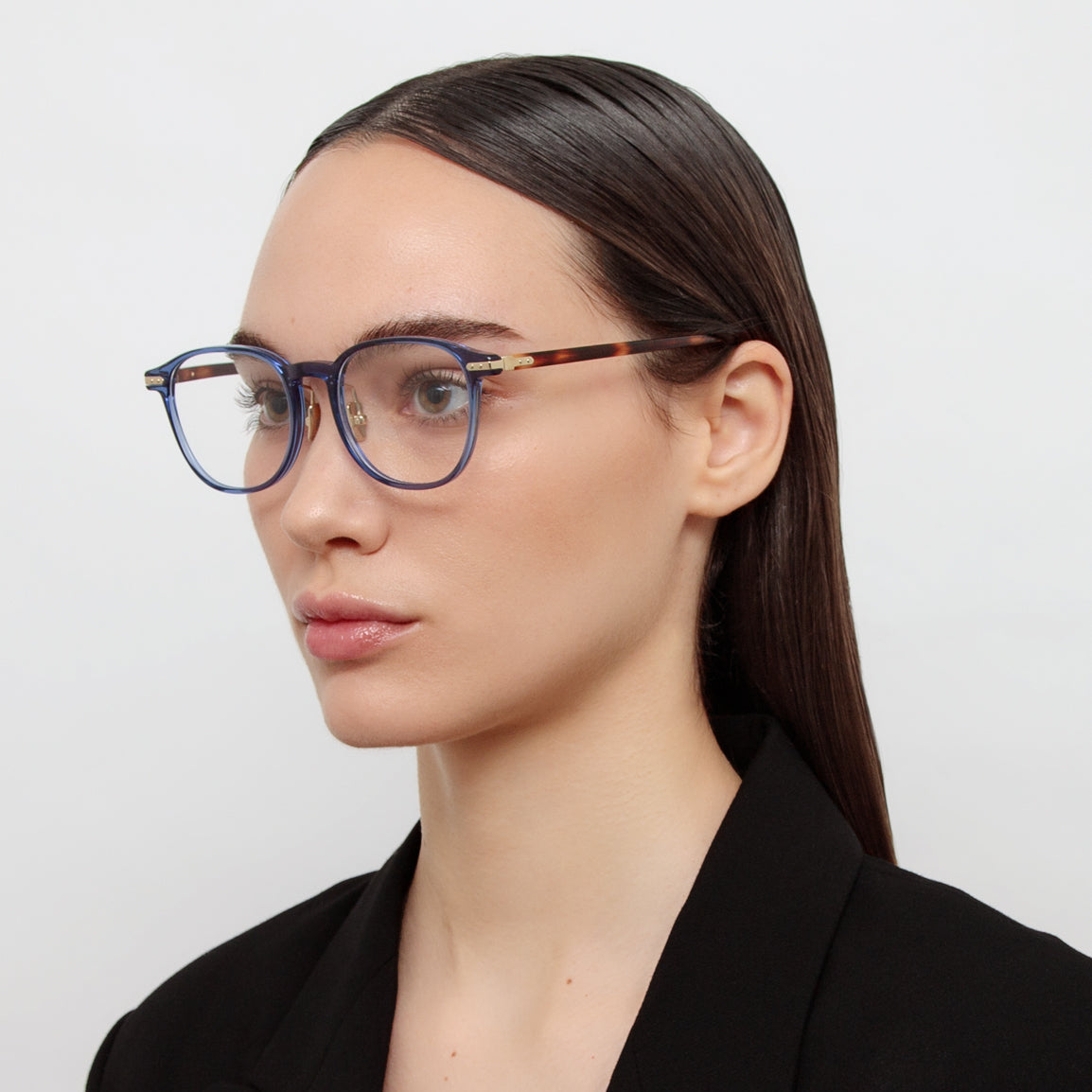 Arnold Angular Optical Frame in Navy (Asian Fit)