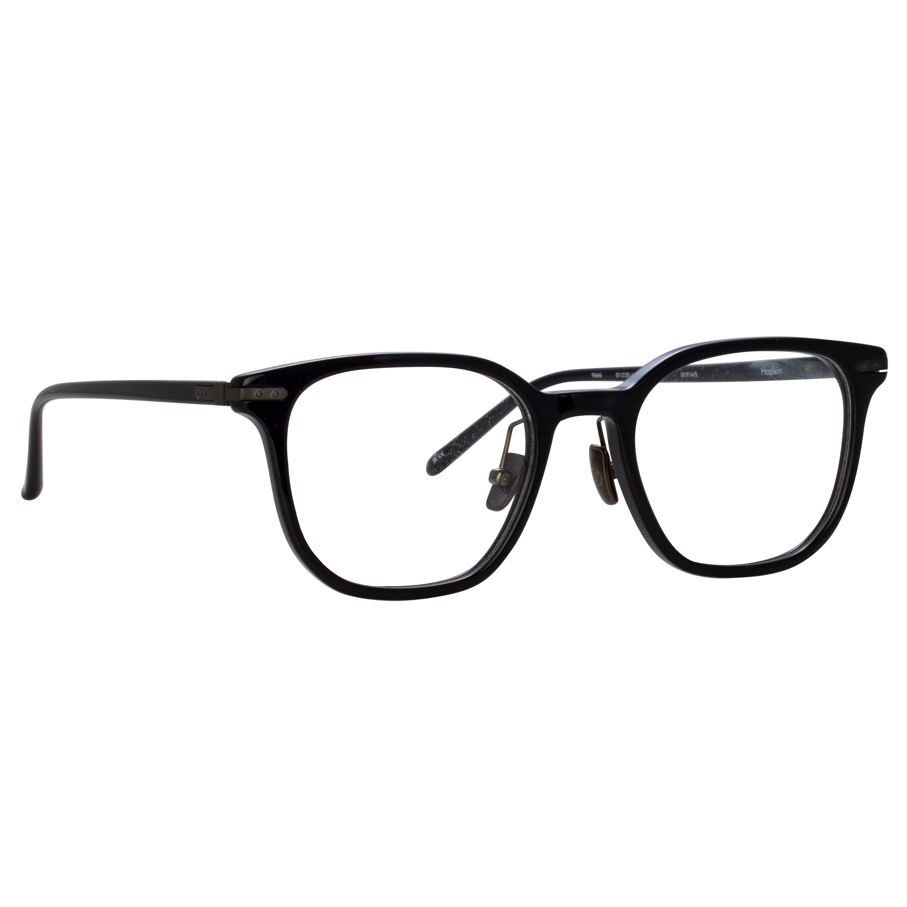 Hopkin Optical in Black and Matt Nickel