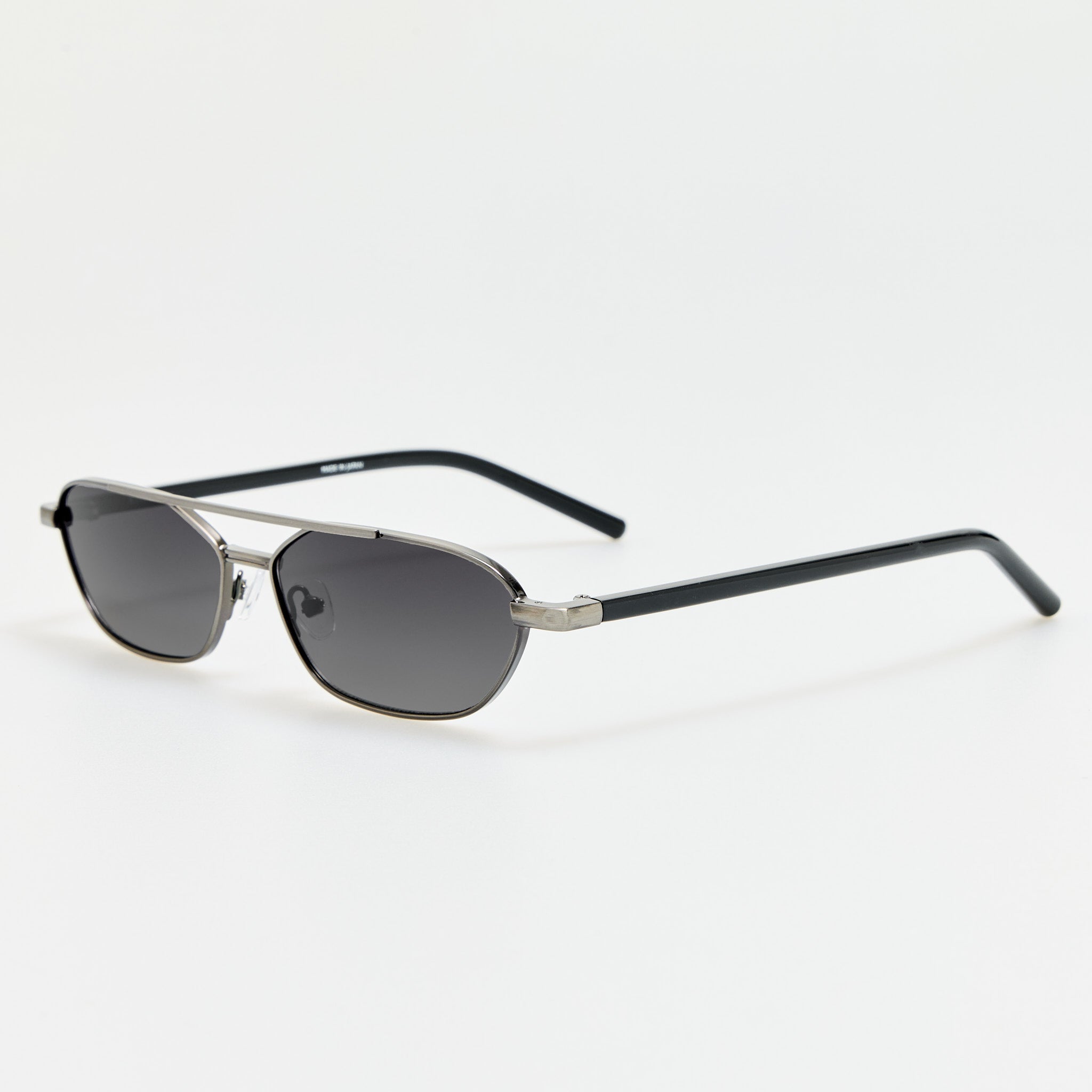 Kika Gloria Sunglasses in Antique Silver and Grey