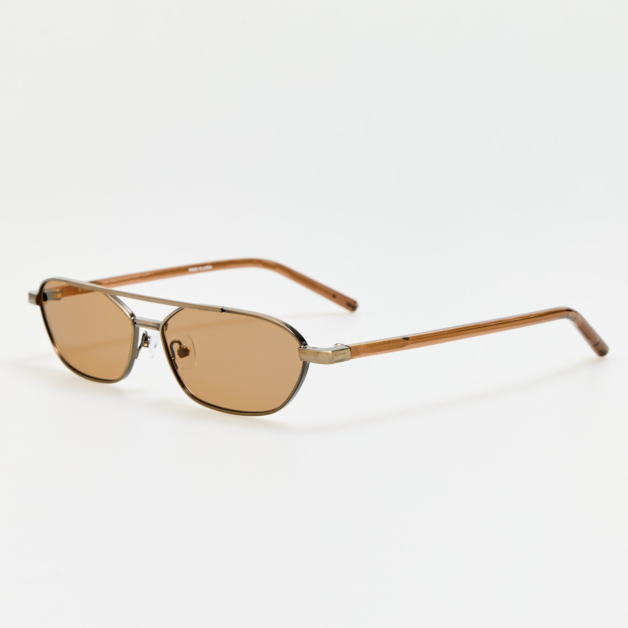Kika Gloria Sunglasses in Antique Gold and Slate