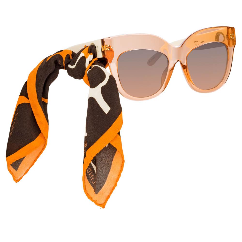 Dunaway Sunglasses in Orange