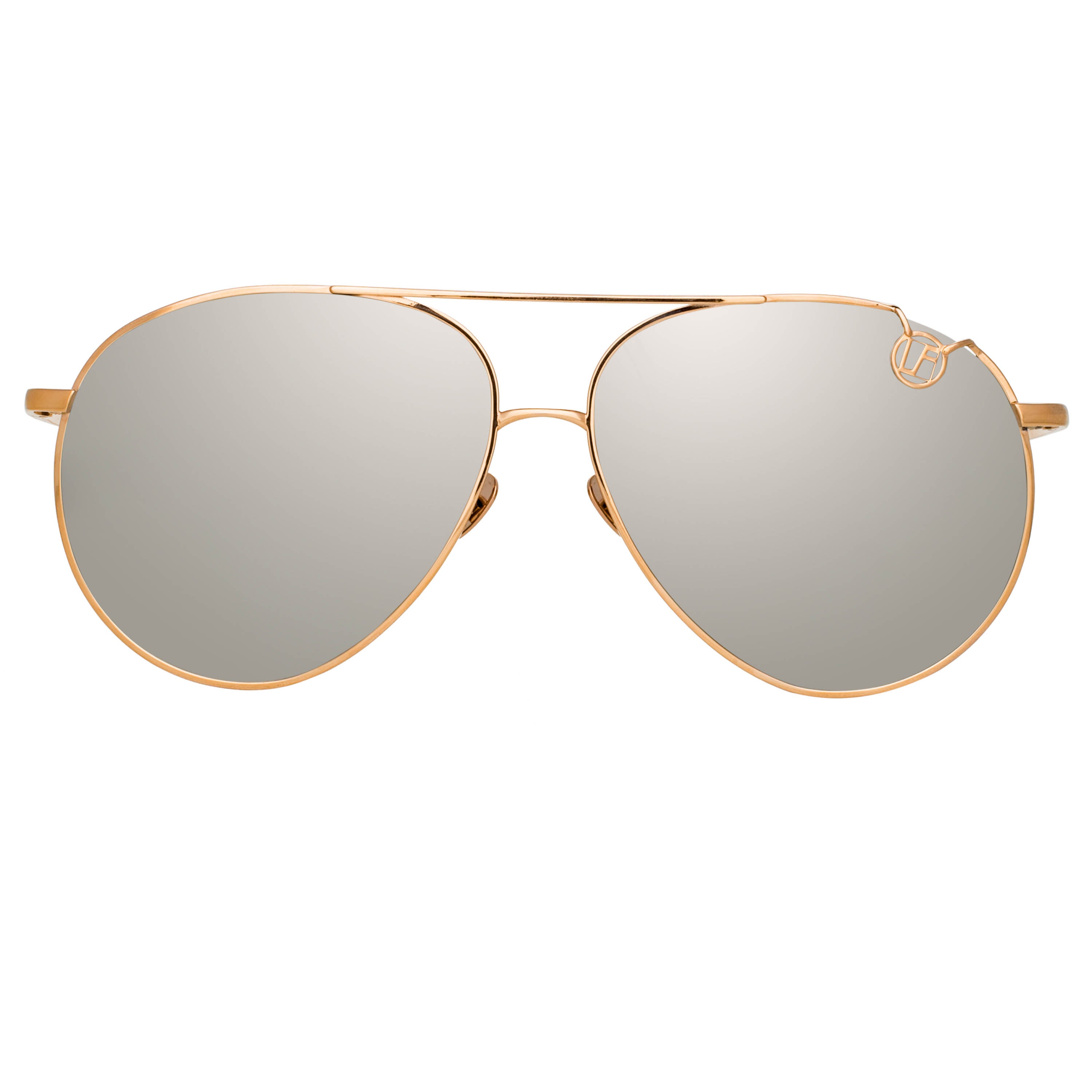 Joni Sunglasses in Rose Gold and Platinum Lenses