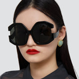 Bardot Oversized Sunglasses in Black