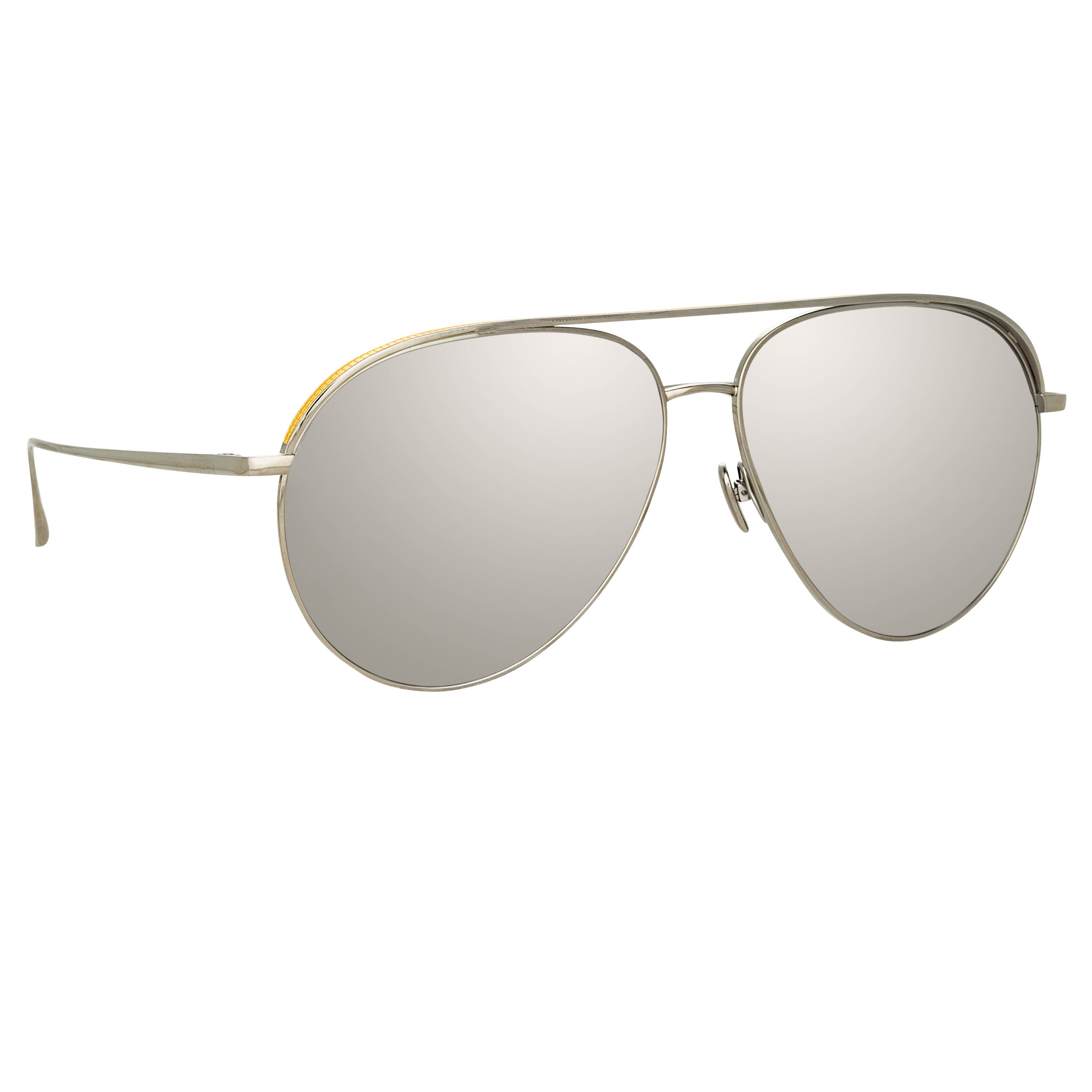 Roberts Sunglasses in White Gold and Platinum