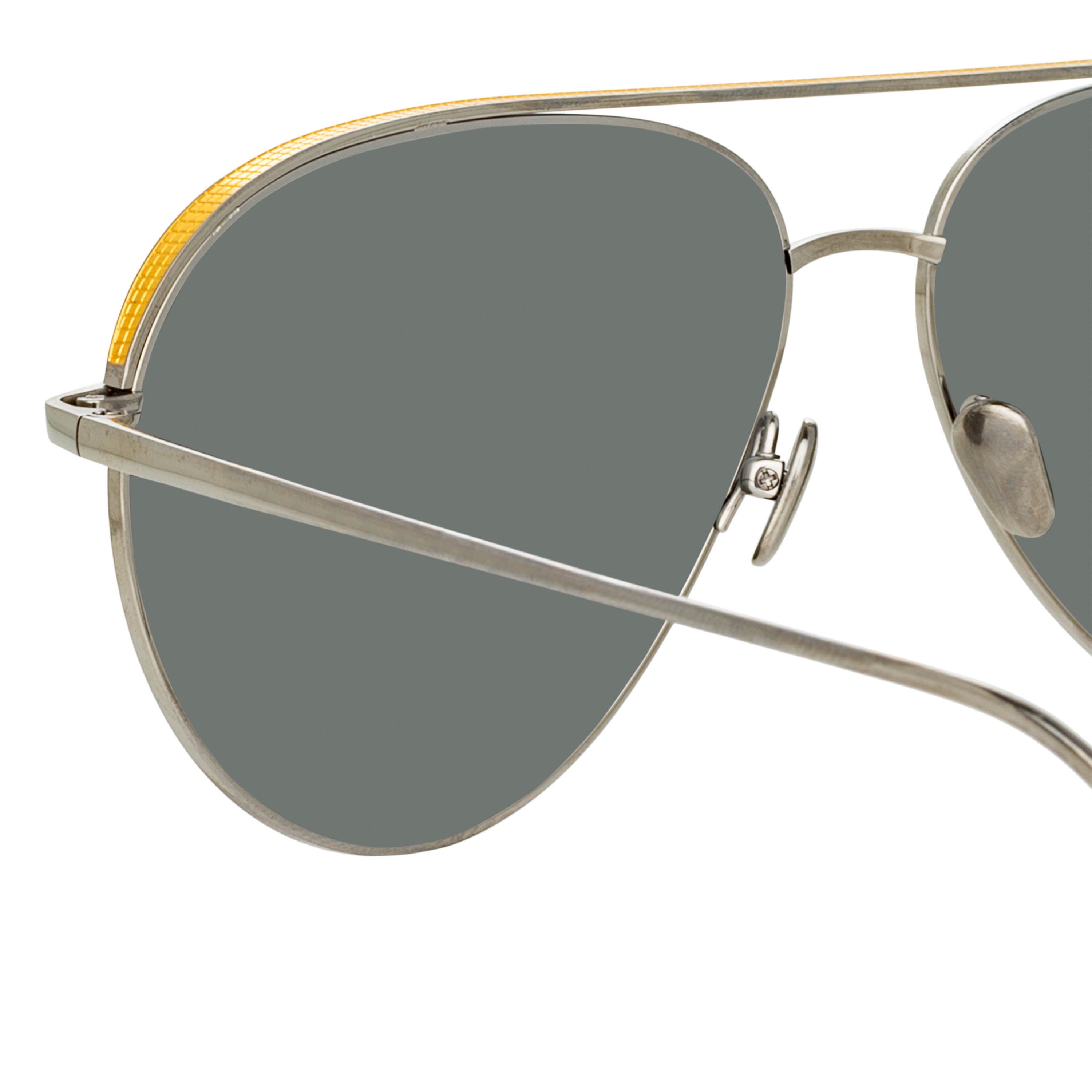 Roberts Sunglasses in White Gold and Platinum