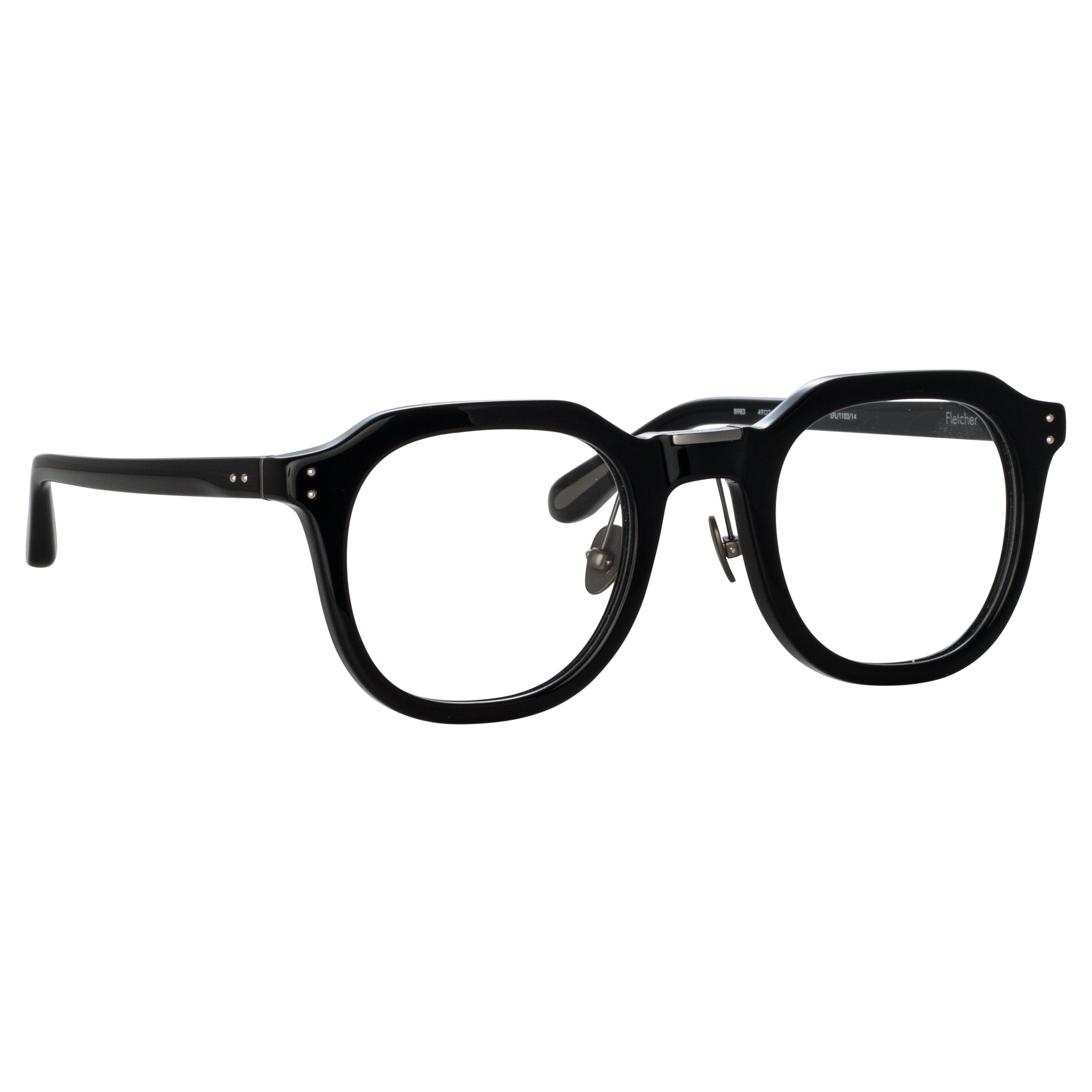 Fletcher Optical Frame in Black and Nickel