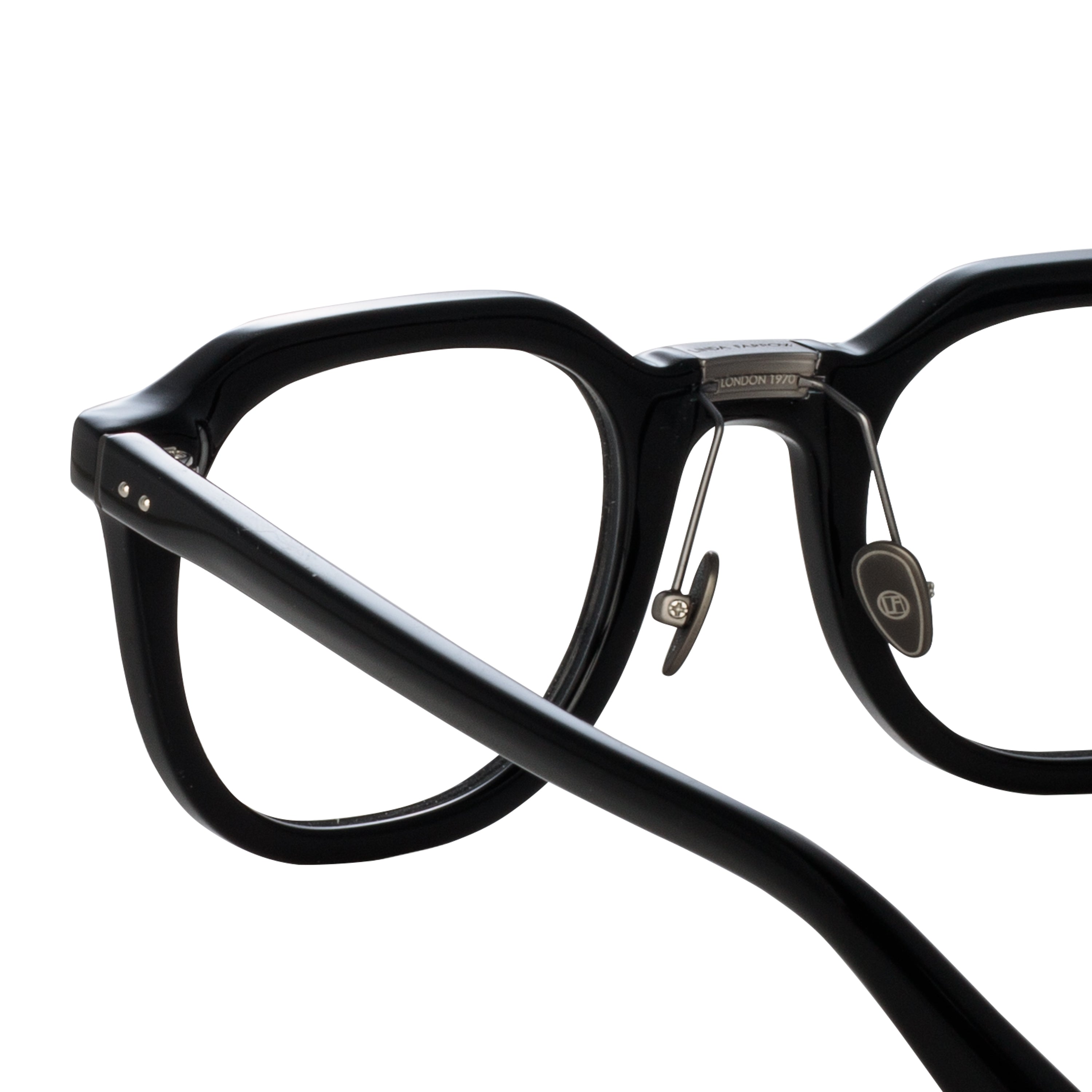 Fletcher Optical Frame in Black and Nickel