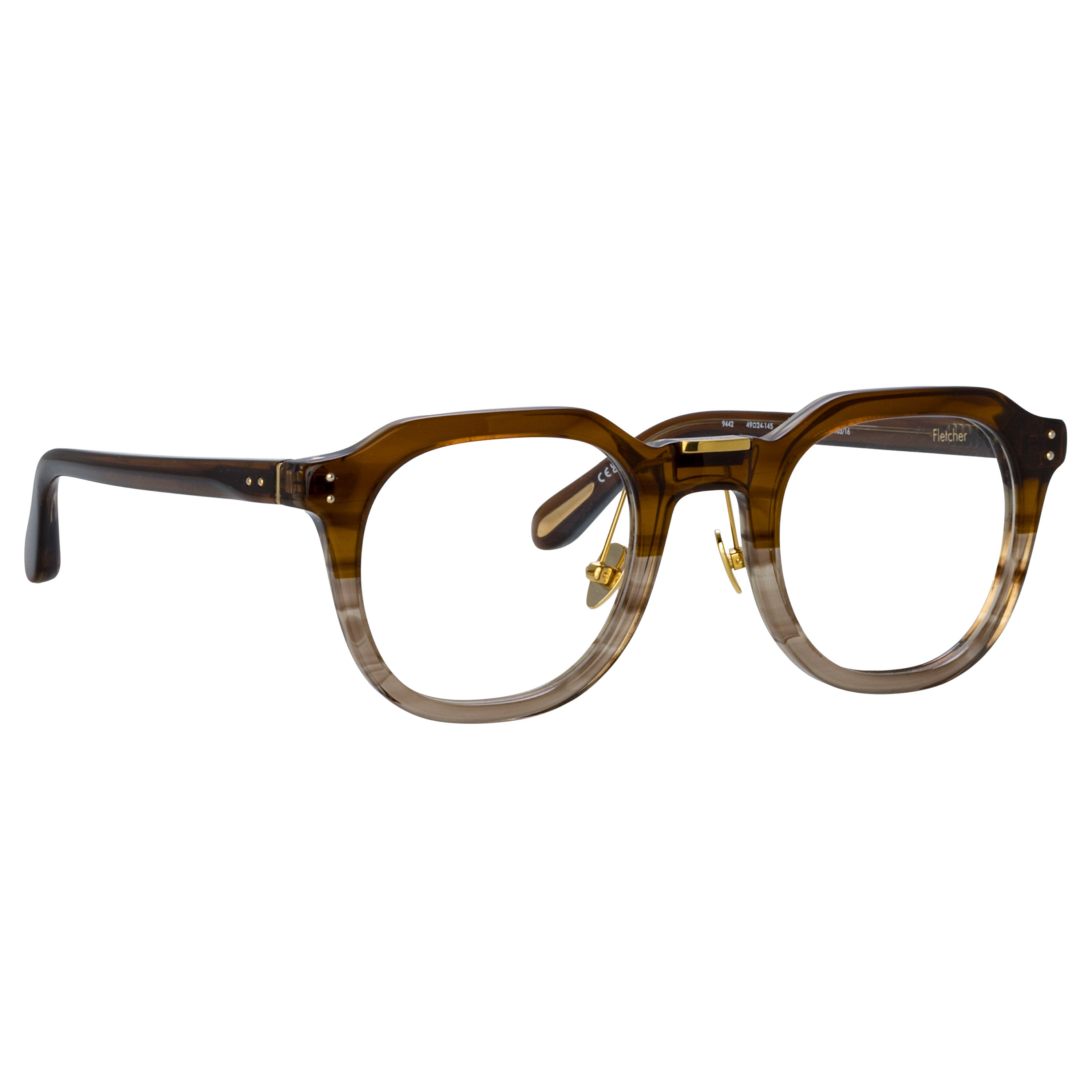 Fletcher Optical Frame in Caramel Horn