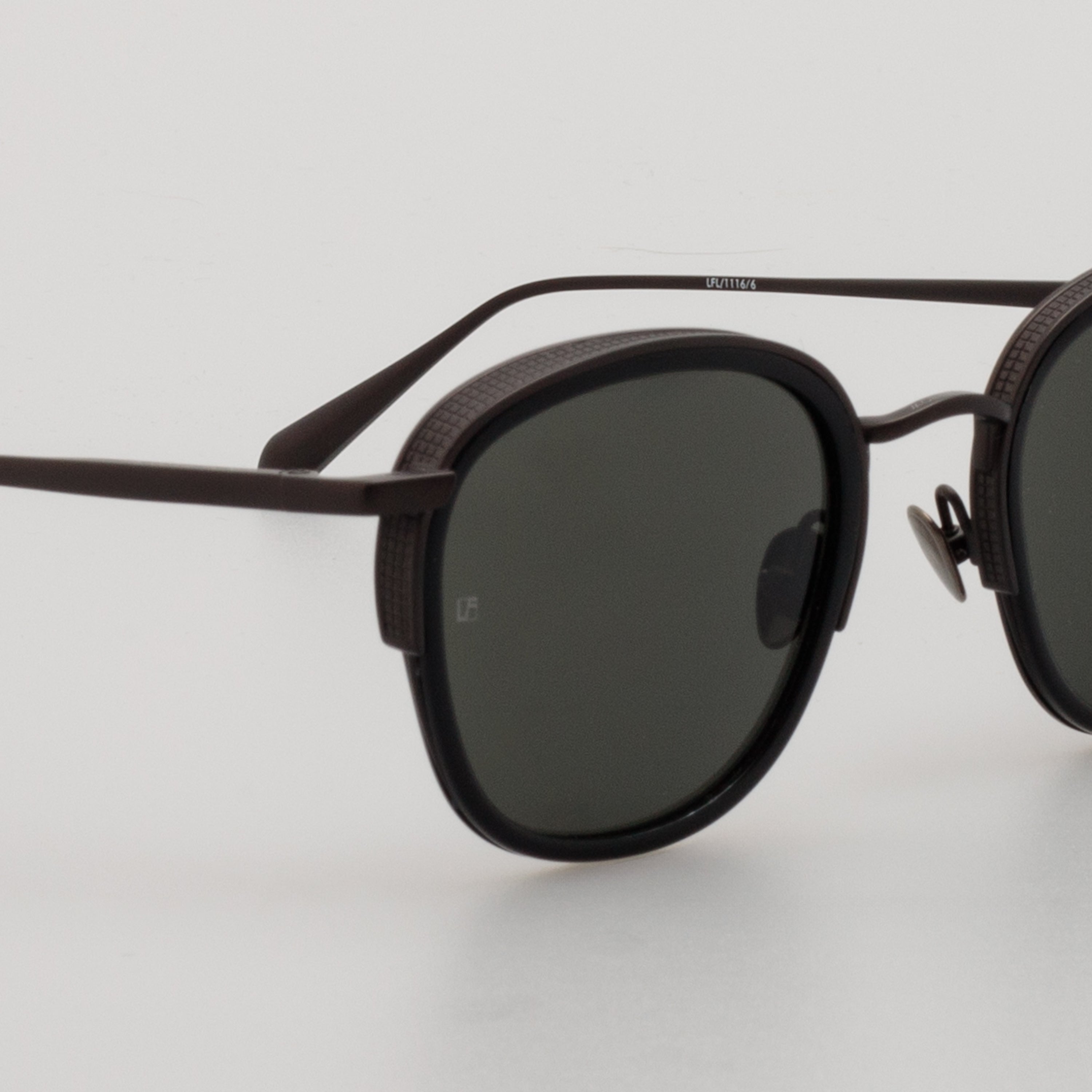 Aldrin Sunglasses in Black and Matt Nickel