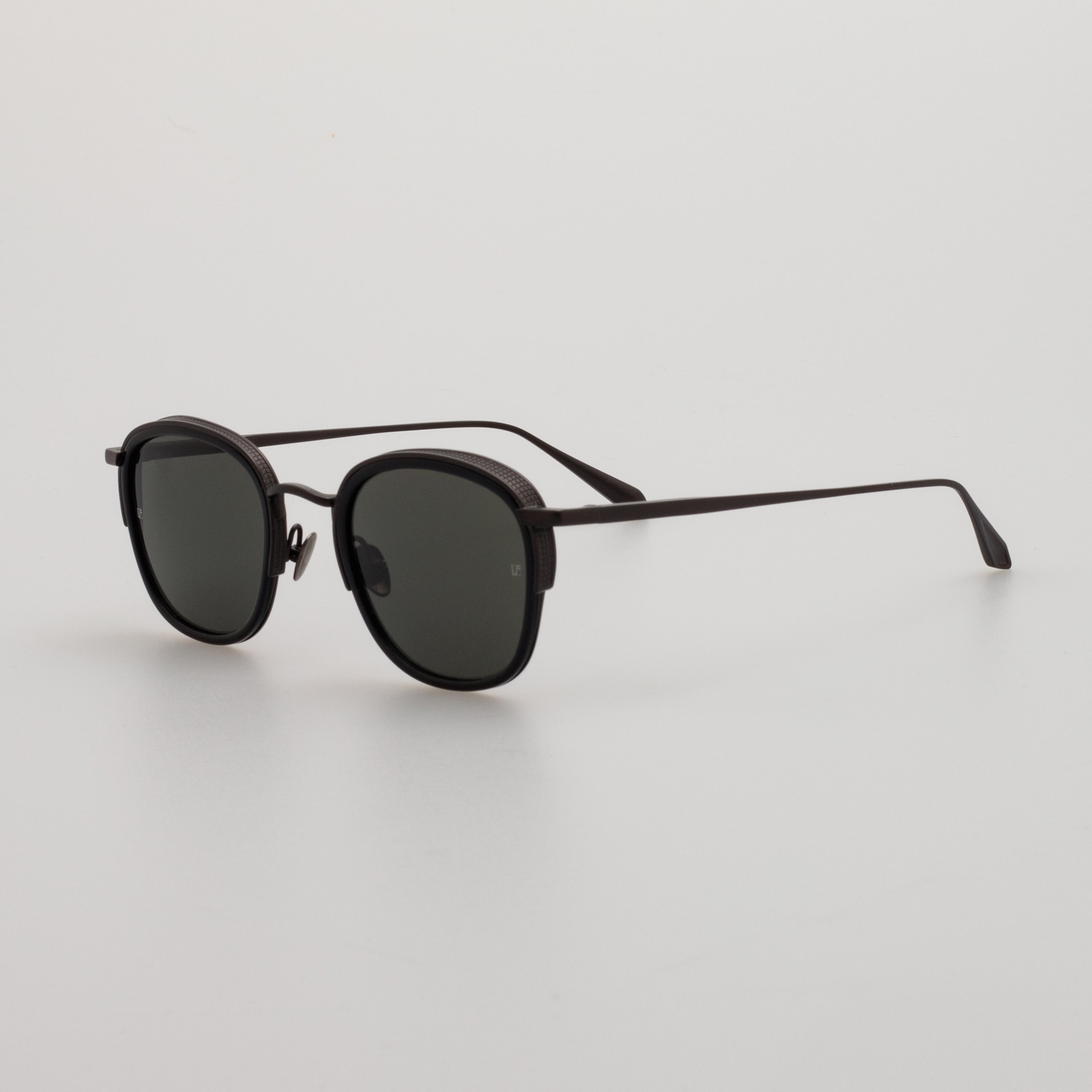 Aldrin Sunglasses in Black and Matt Nickel