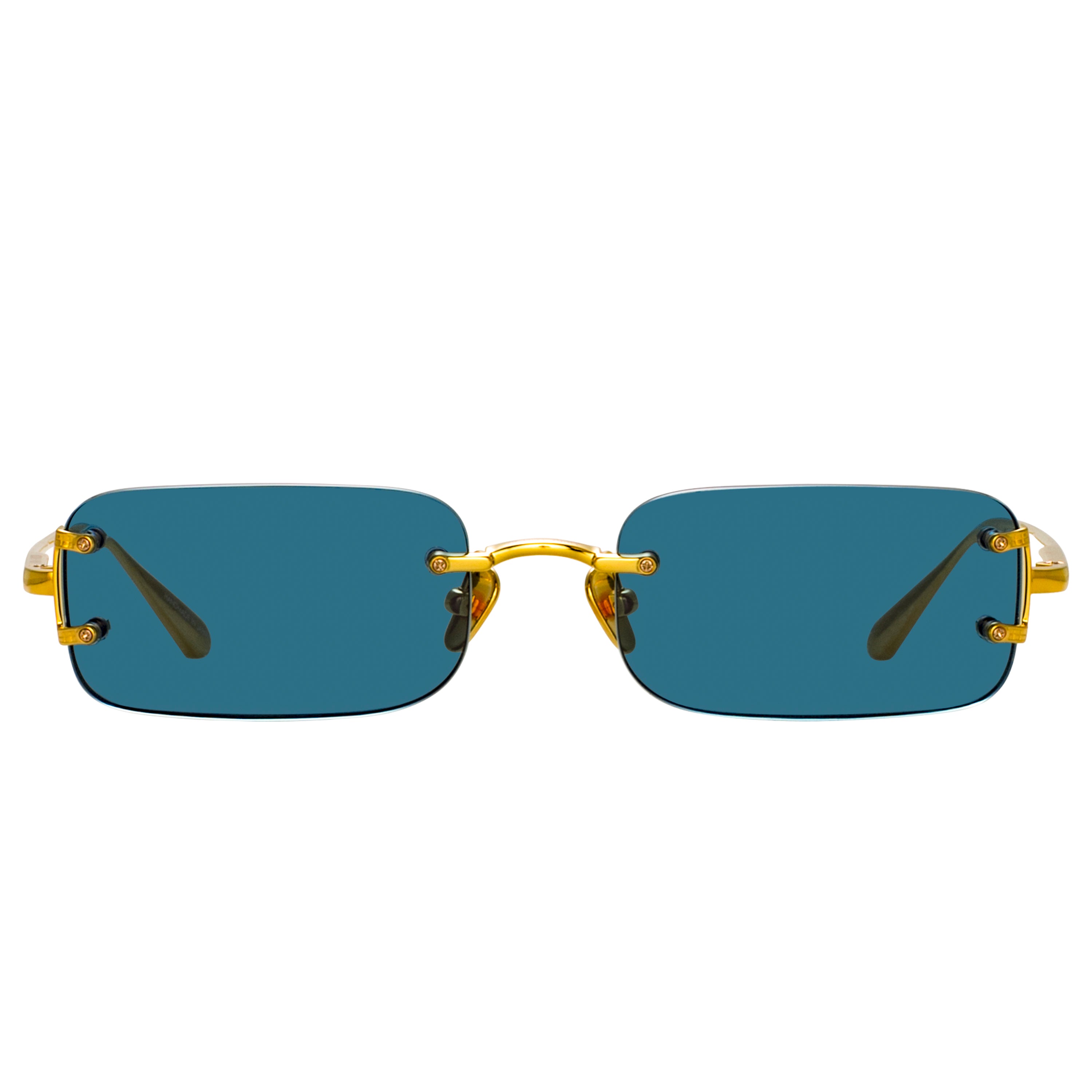 Men's Taylor Rectangular Sunglasses in Aqua