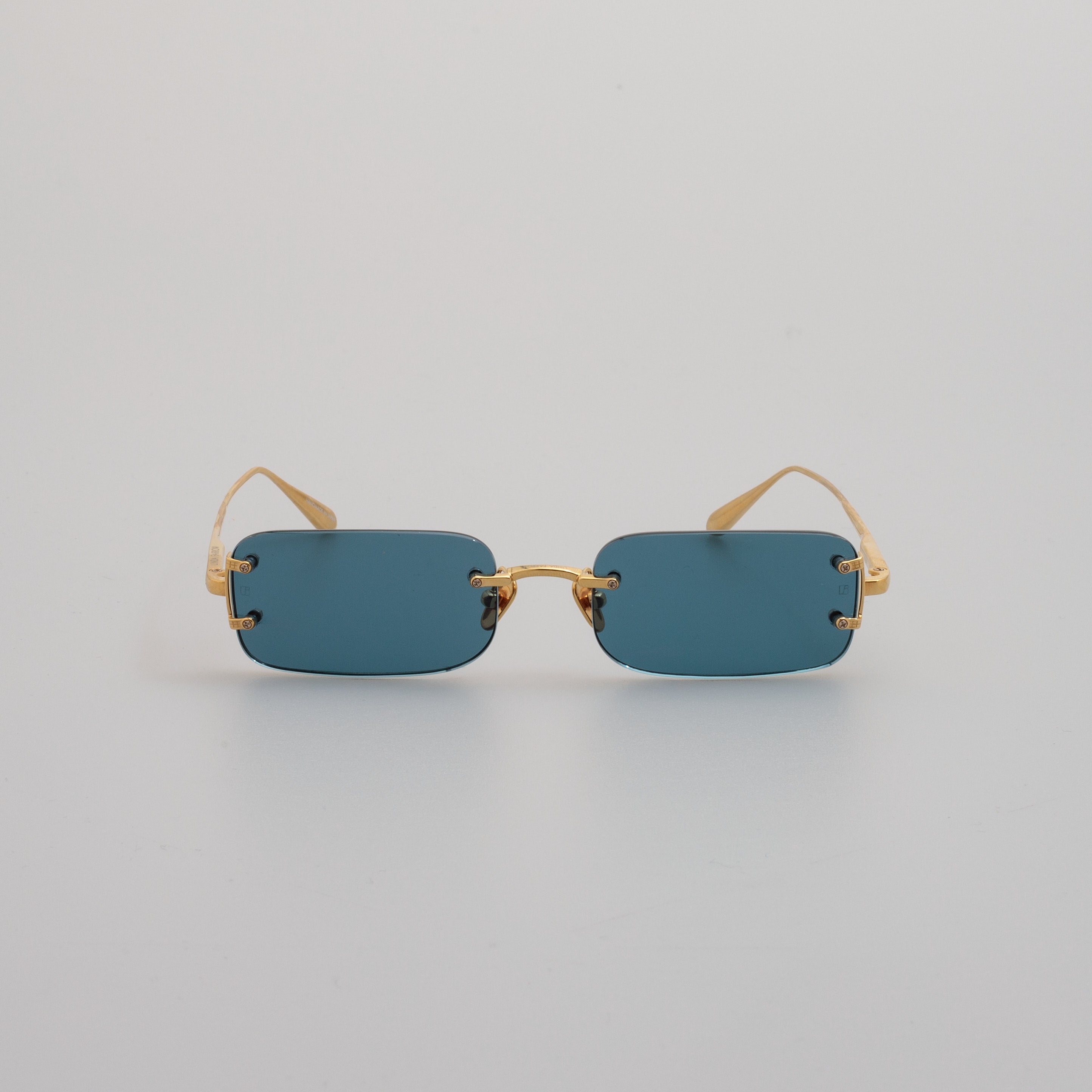 Taylor Rectangular Sunglasses in Aqua