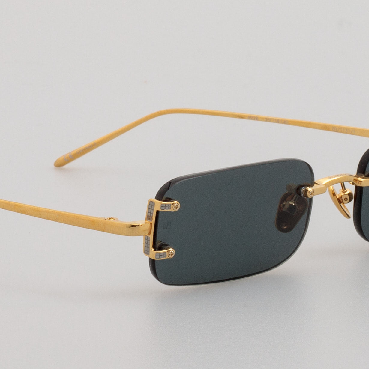 Taylor Sunglasses in Yellow Gold and Green