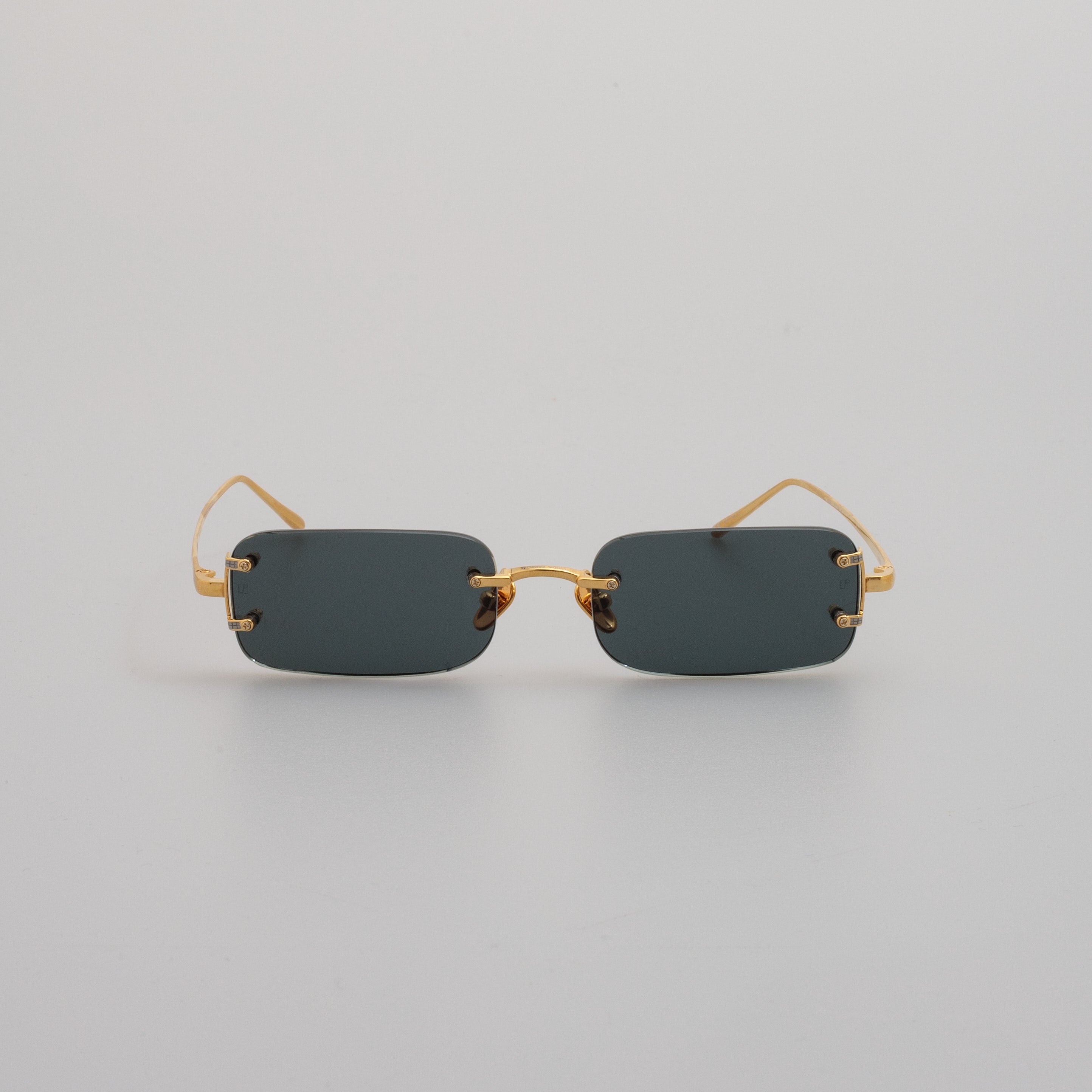 Taylor Sunglasses in Yellow Gold and Green