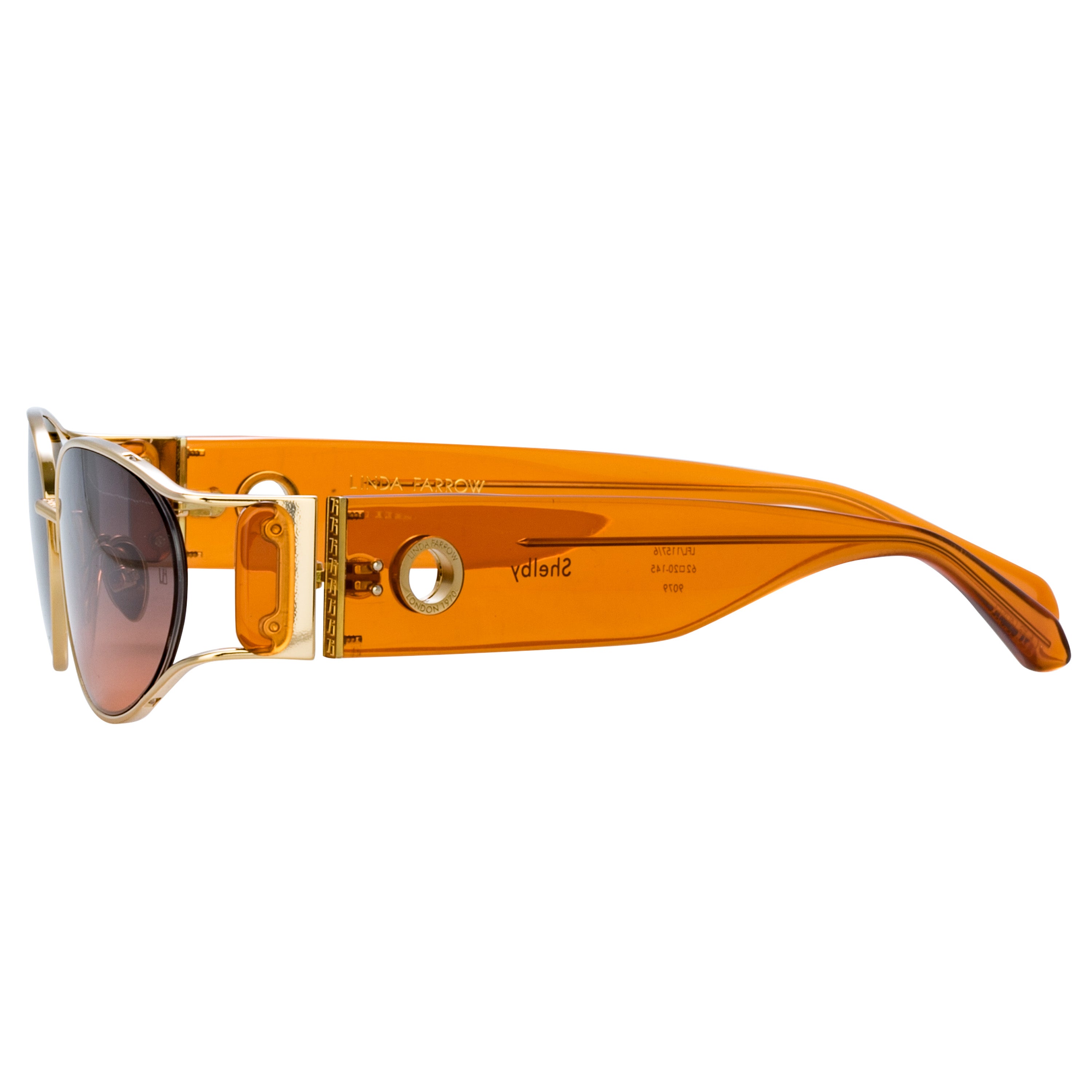 Shelby Sunglasses in Light Gold and Dusk