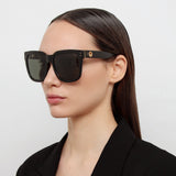 Freya Square Sunglasses in Black