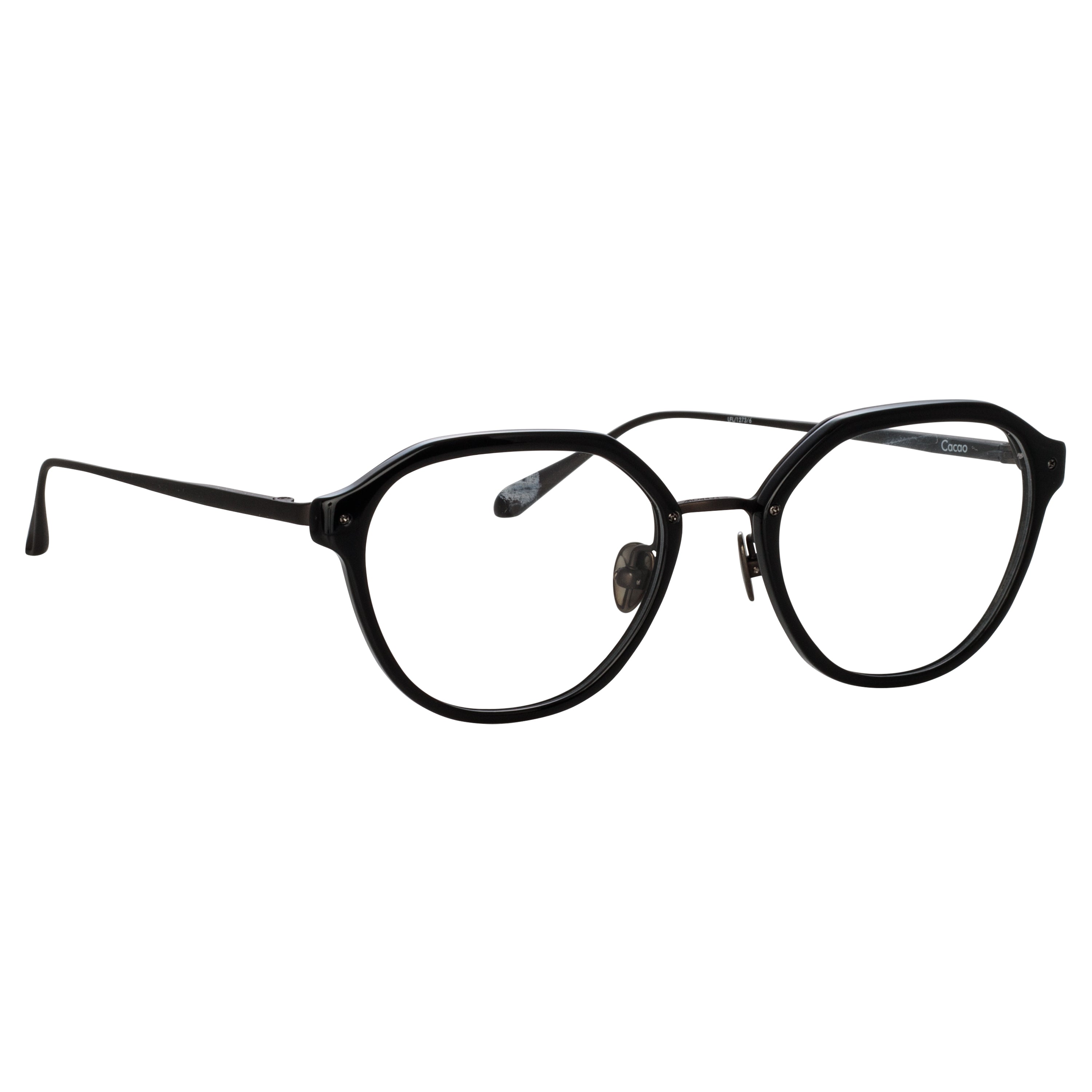 Cacao Optical Frames in Black and Nickel