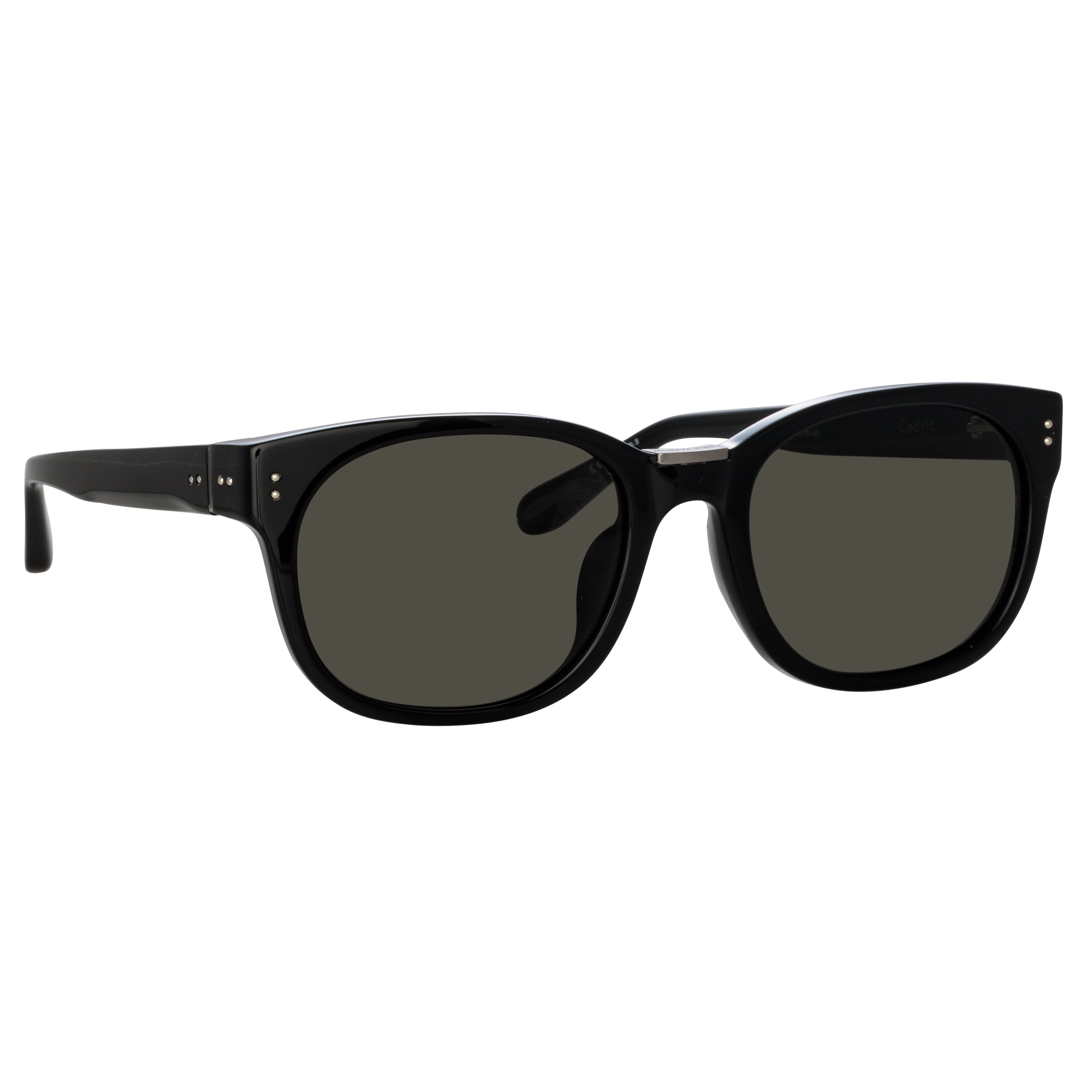 Cedric Sunglasses in Black and Nickel