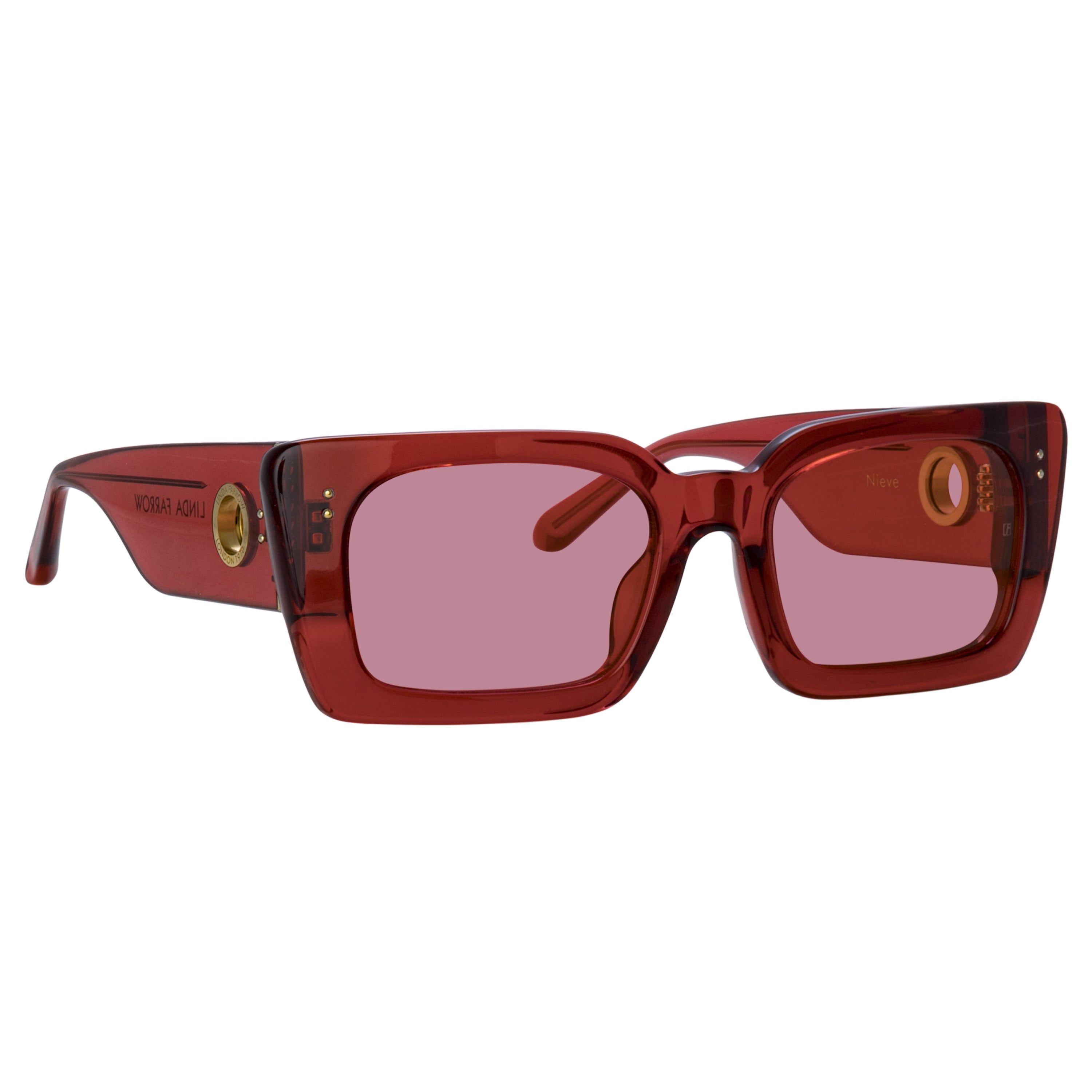 Nieve Sunglasses in Red