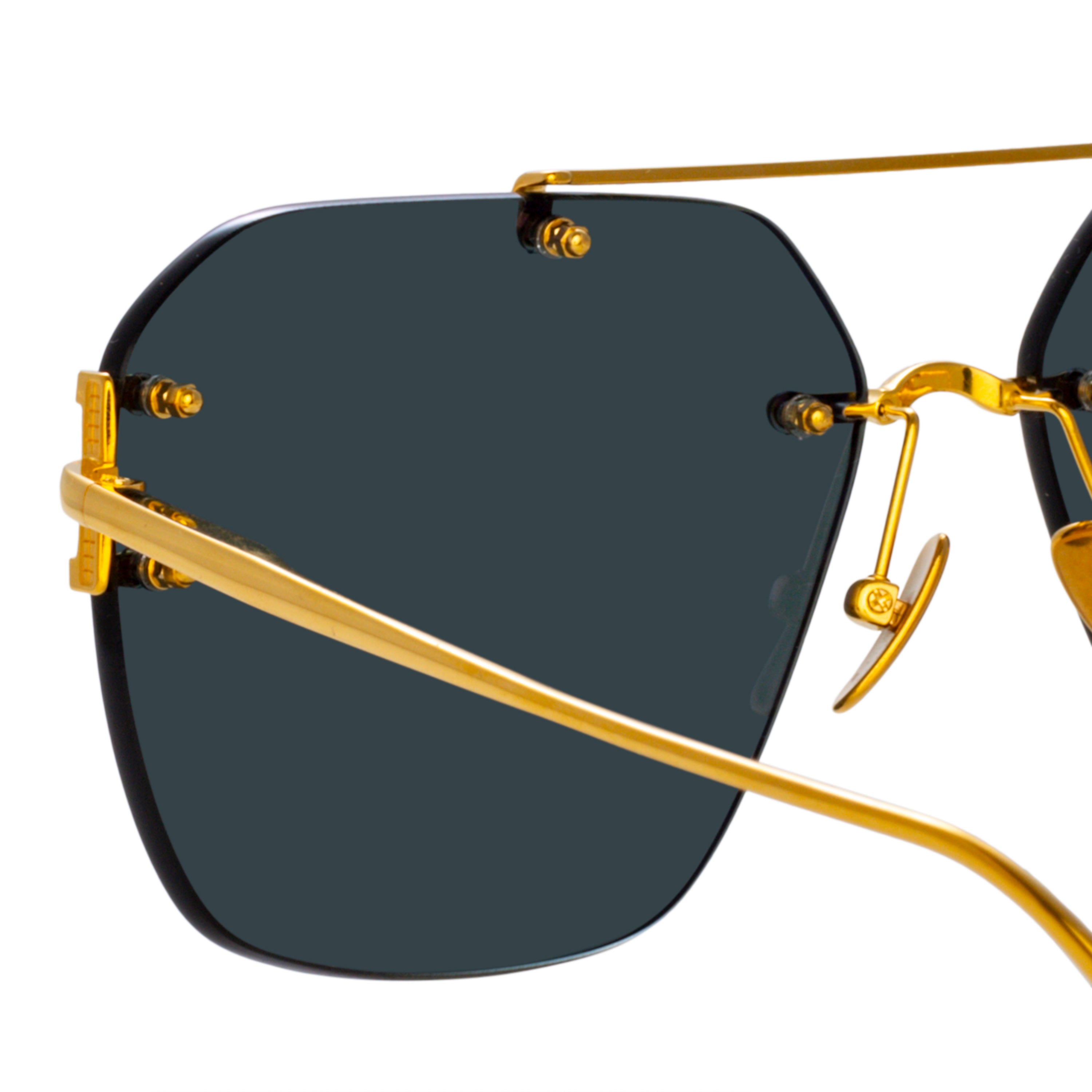 Reyner Sunglasses in Yellow Gold