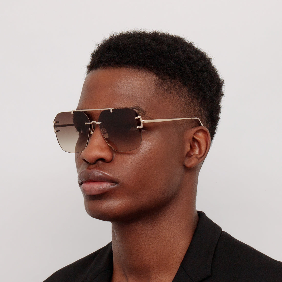 Men's Reyner Sunglasses in Light Gold