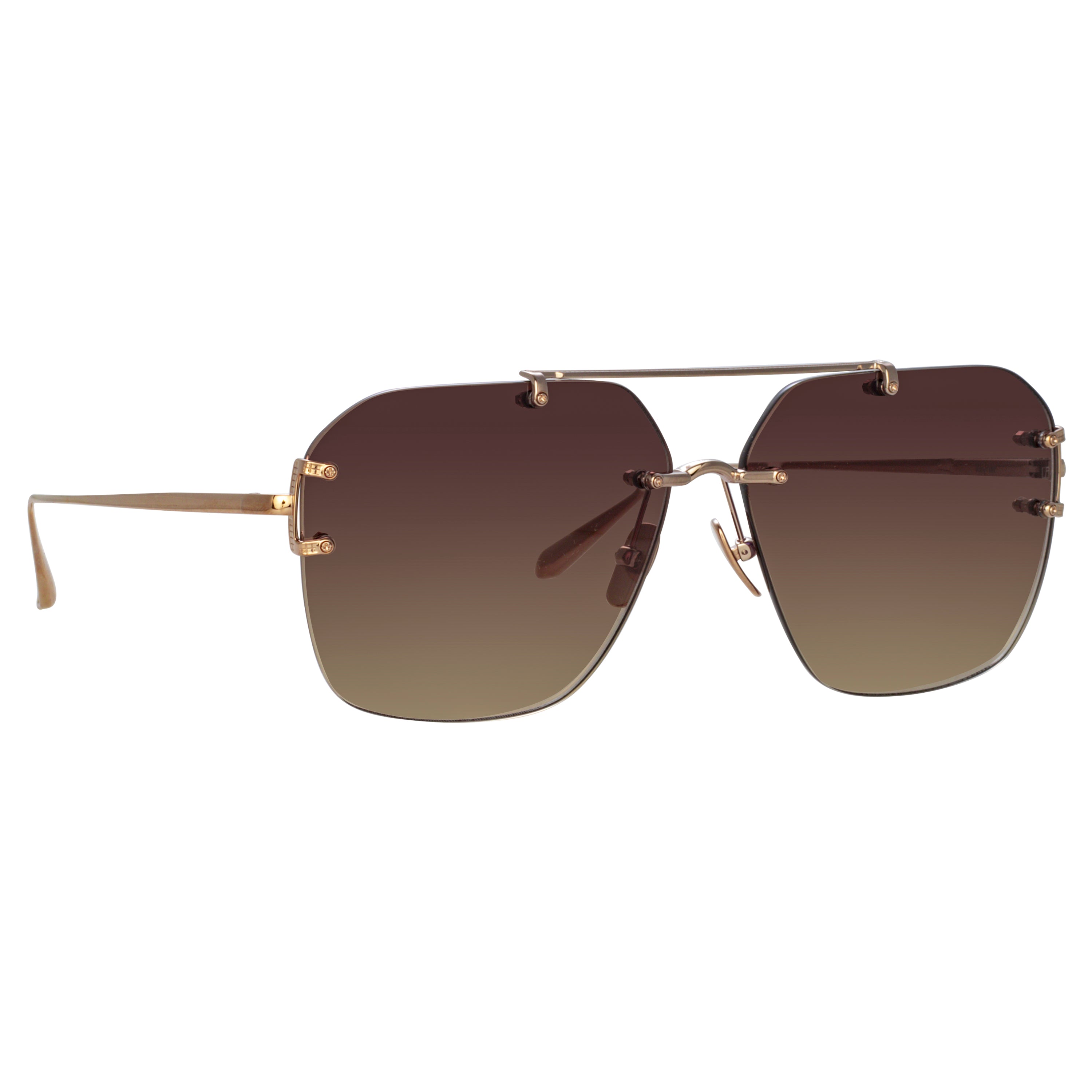 Men's Reyner Sunglasses in Light Gold