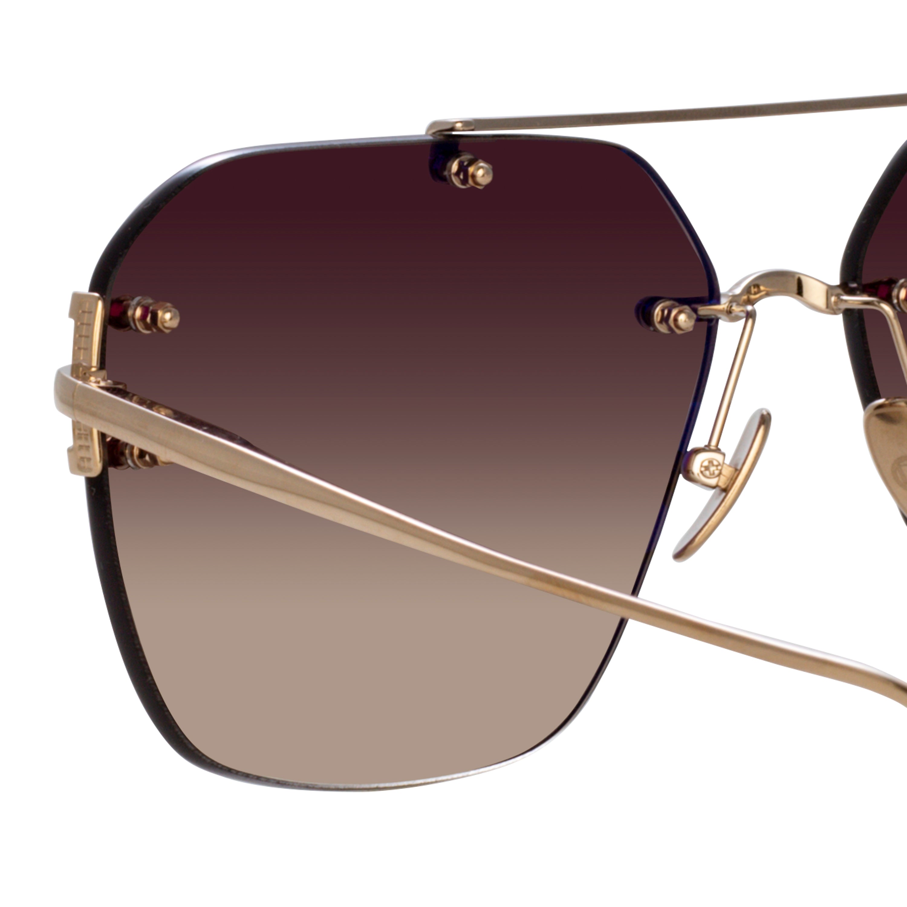 Men's Reyner Sunglasses in Light Gold