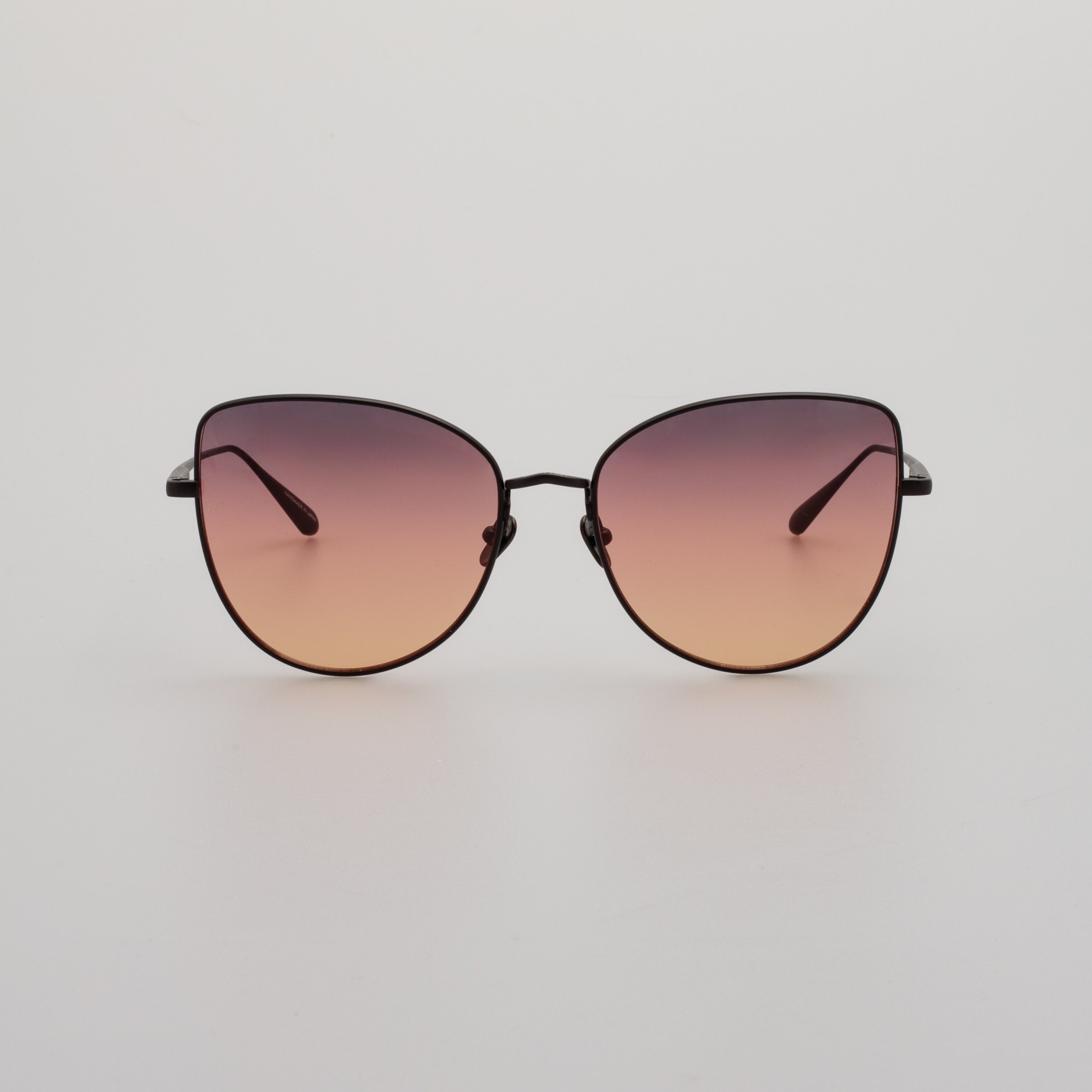 Eloise Cat Eye Sunglasses in Matt Nickel