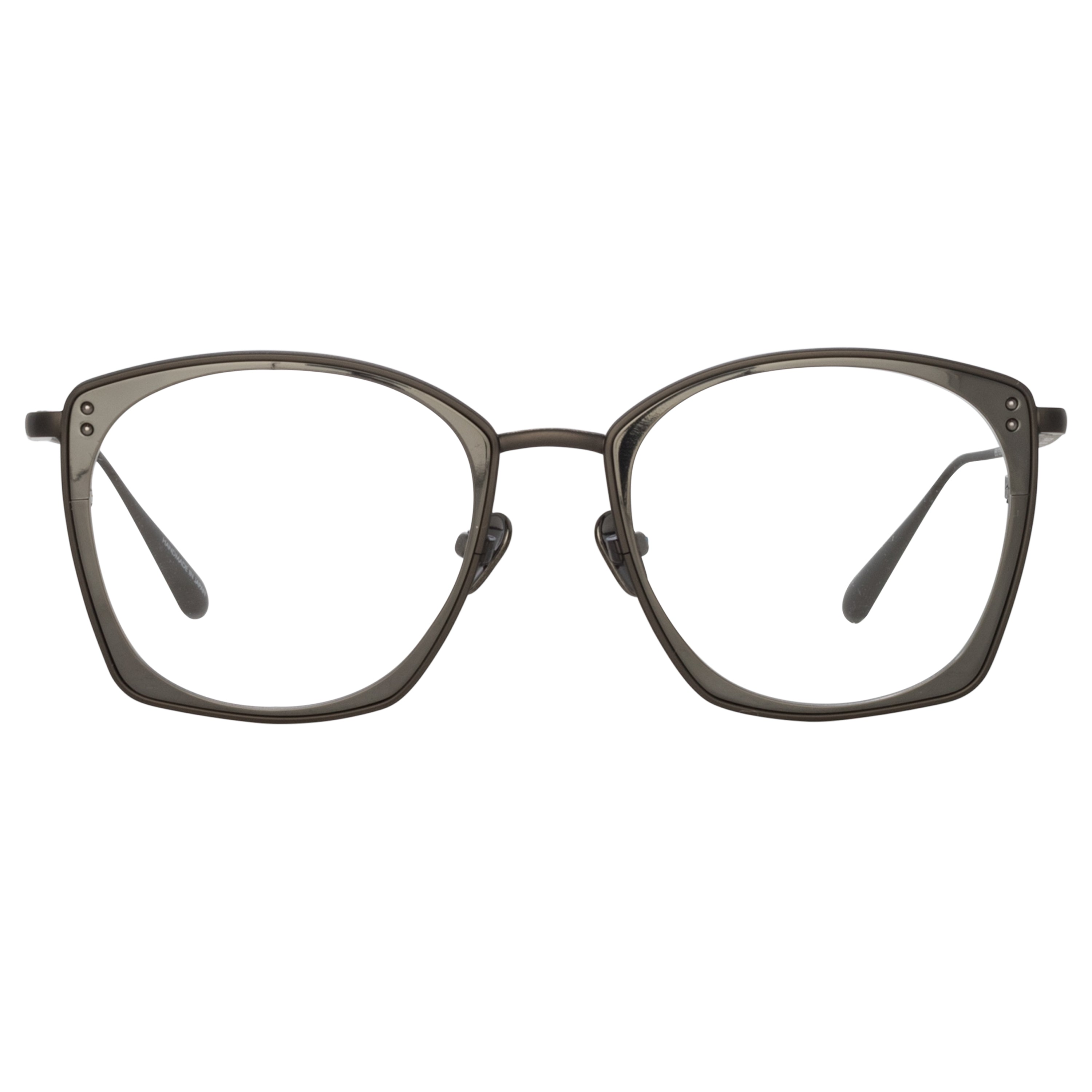 Milo Square Optical Frame in Matt Nickel