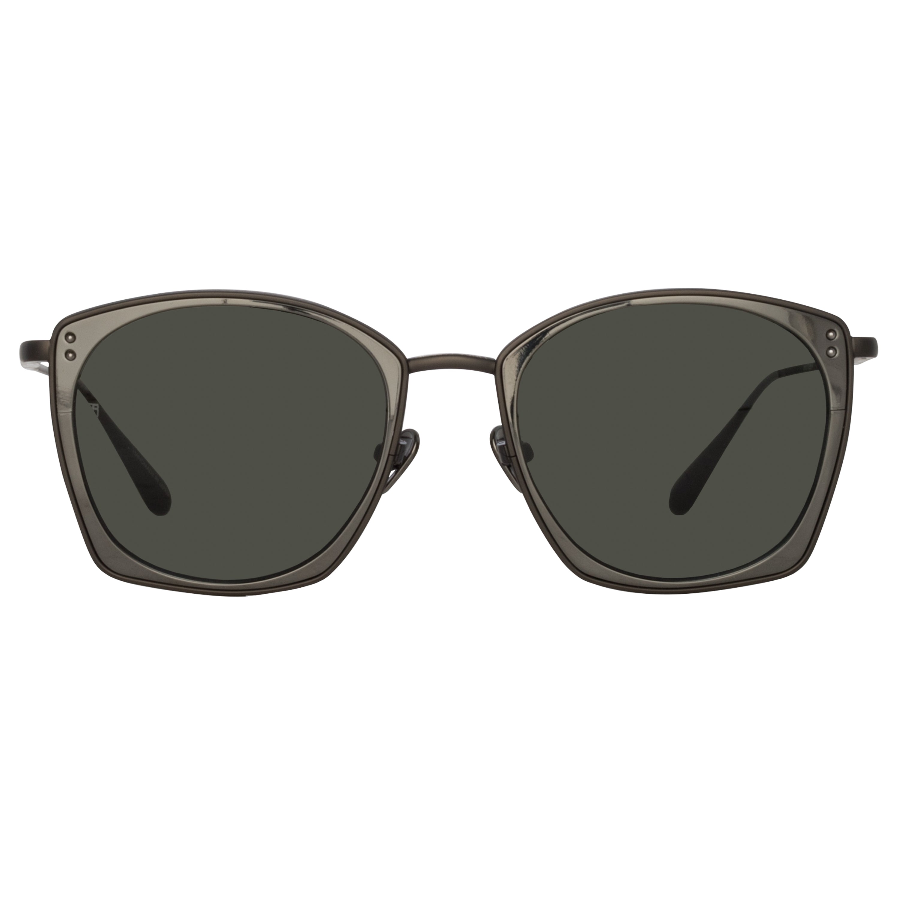 Milo Square Sunglasses in Matt Nickel