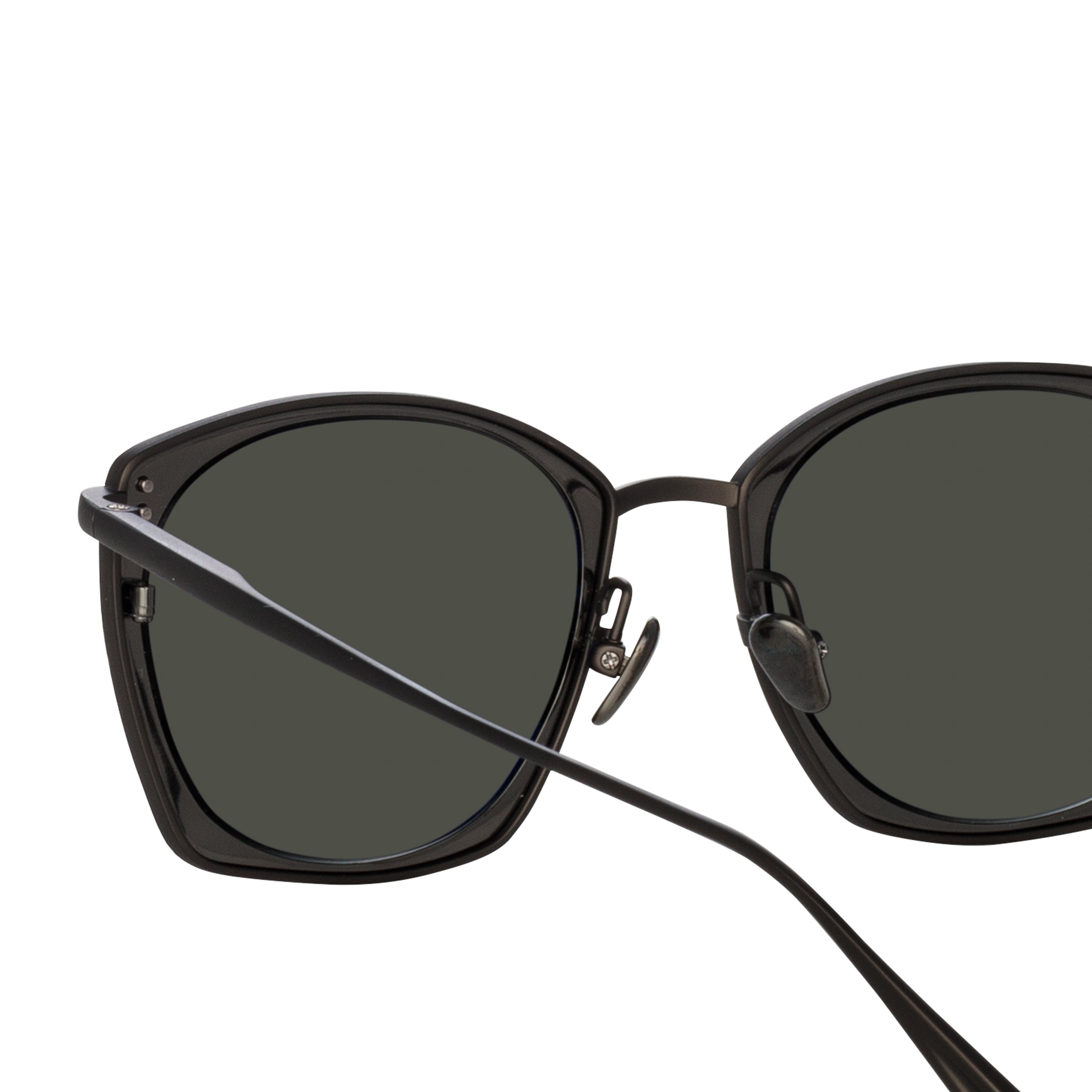 Milo Square Sunglasses in Matt Nickel