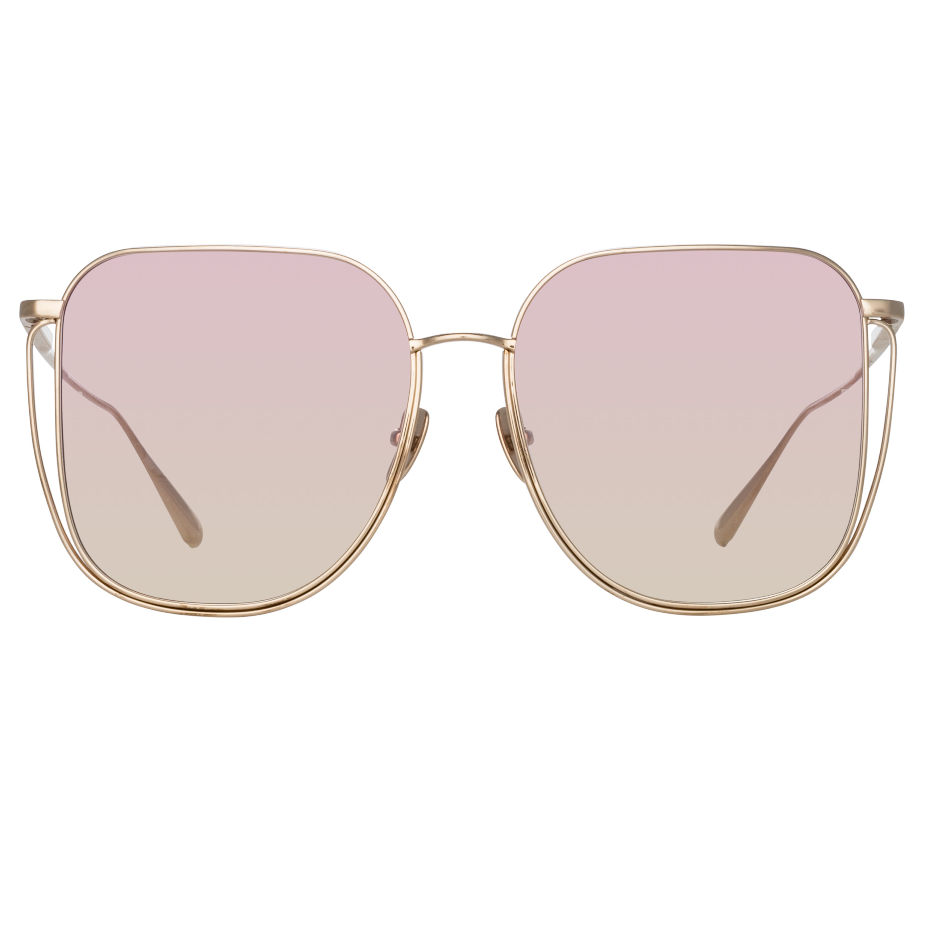 Camry Sunglasses in Light Gold and Lilac