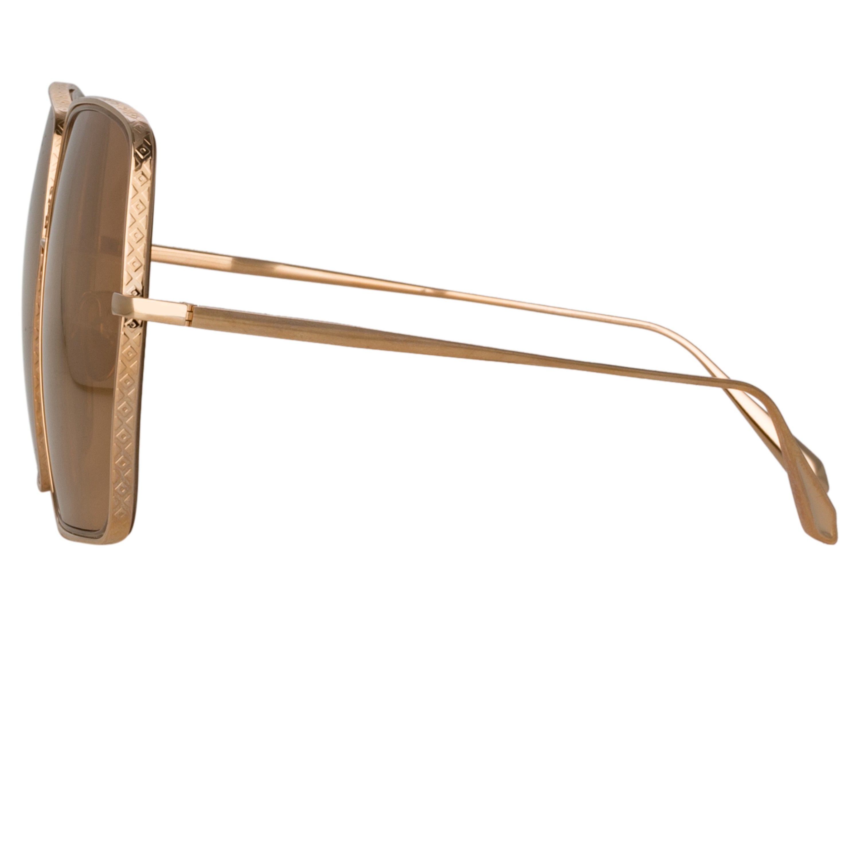 Camaro Oversized Sunglasses in Rose Gold