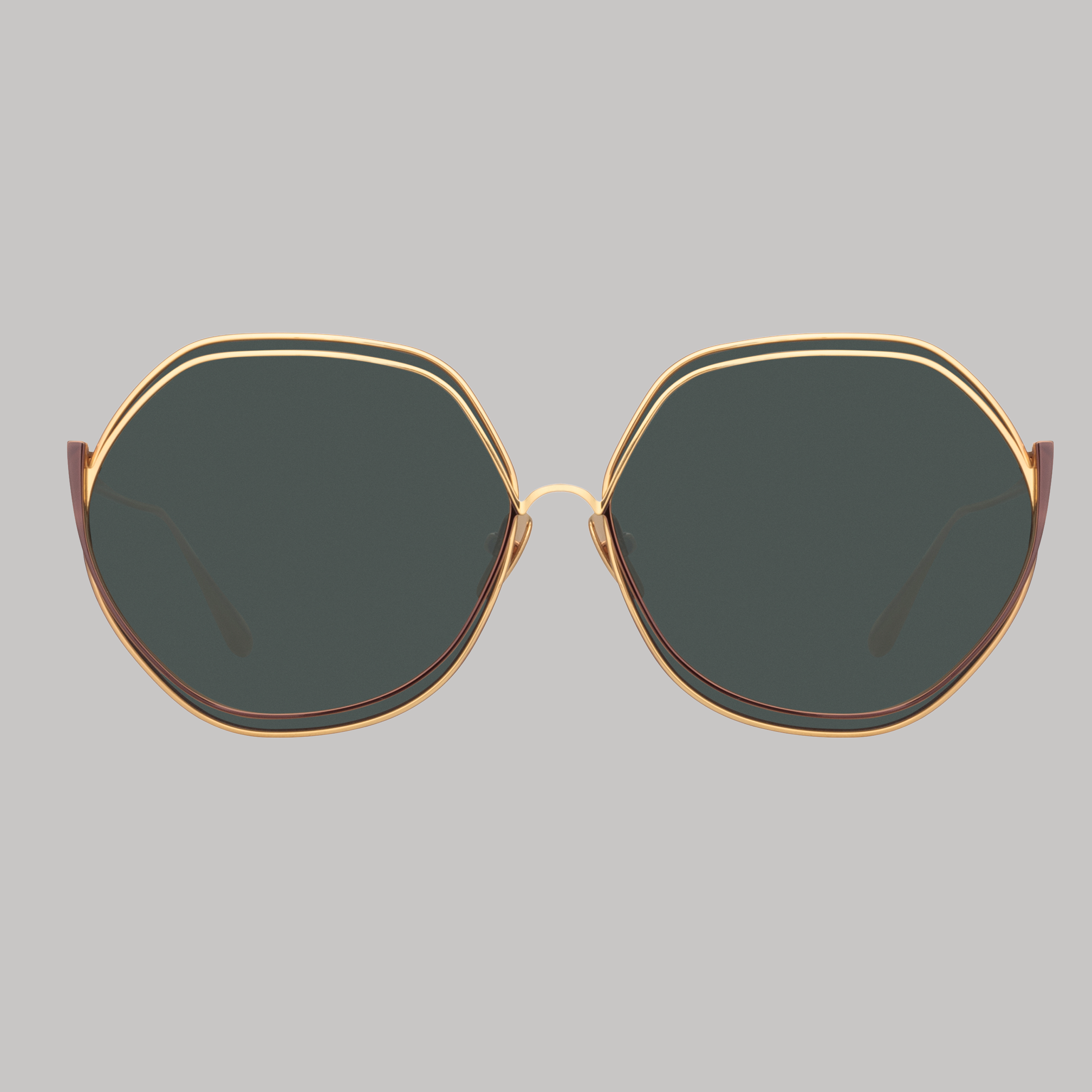 Aspen Sunglasses in 22K Yellow Gold