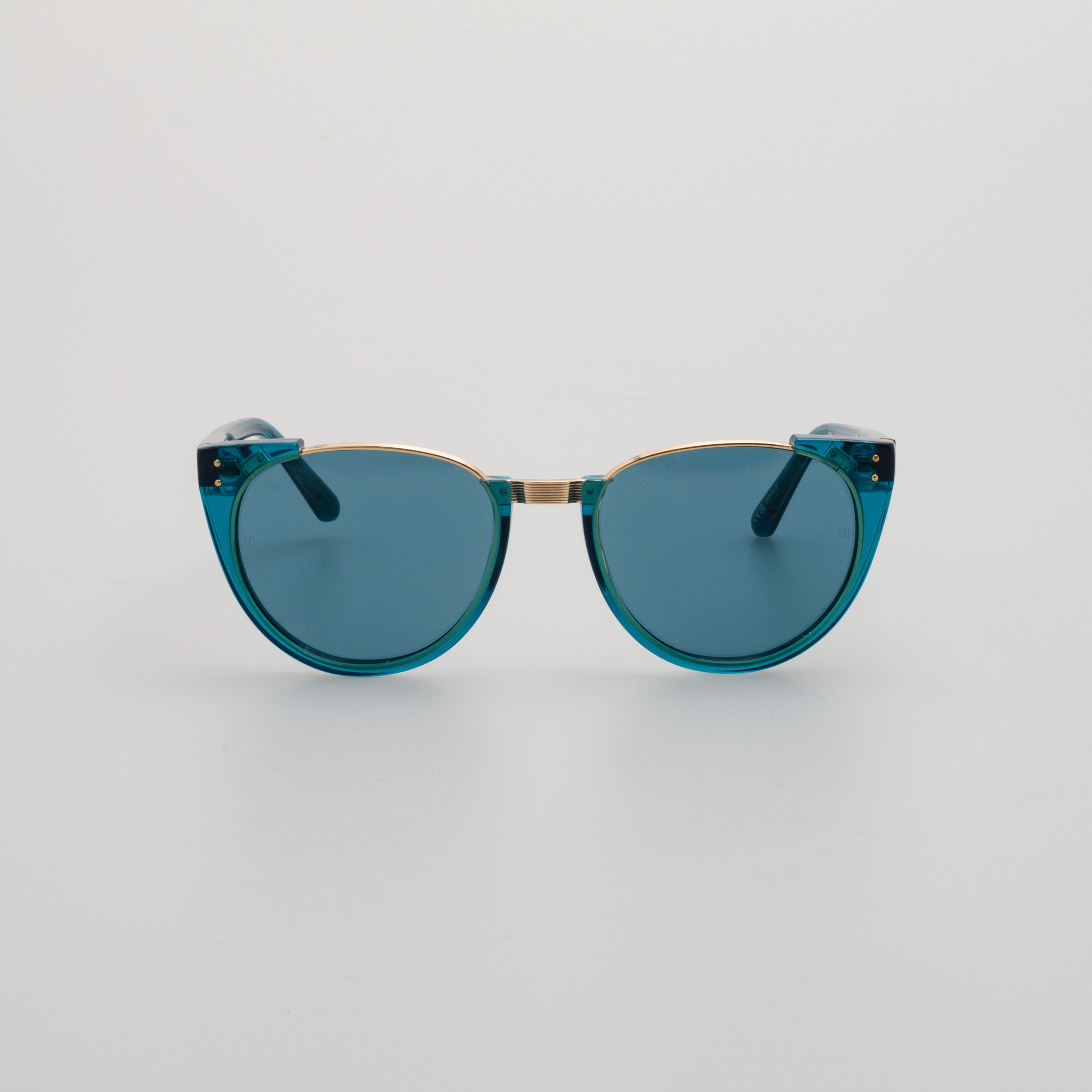 Iris Oval Sunglasses in Aqua