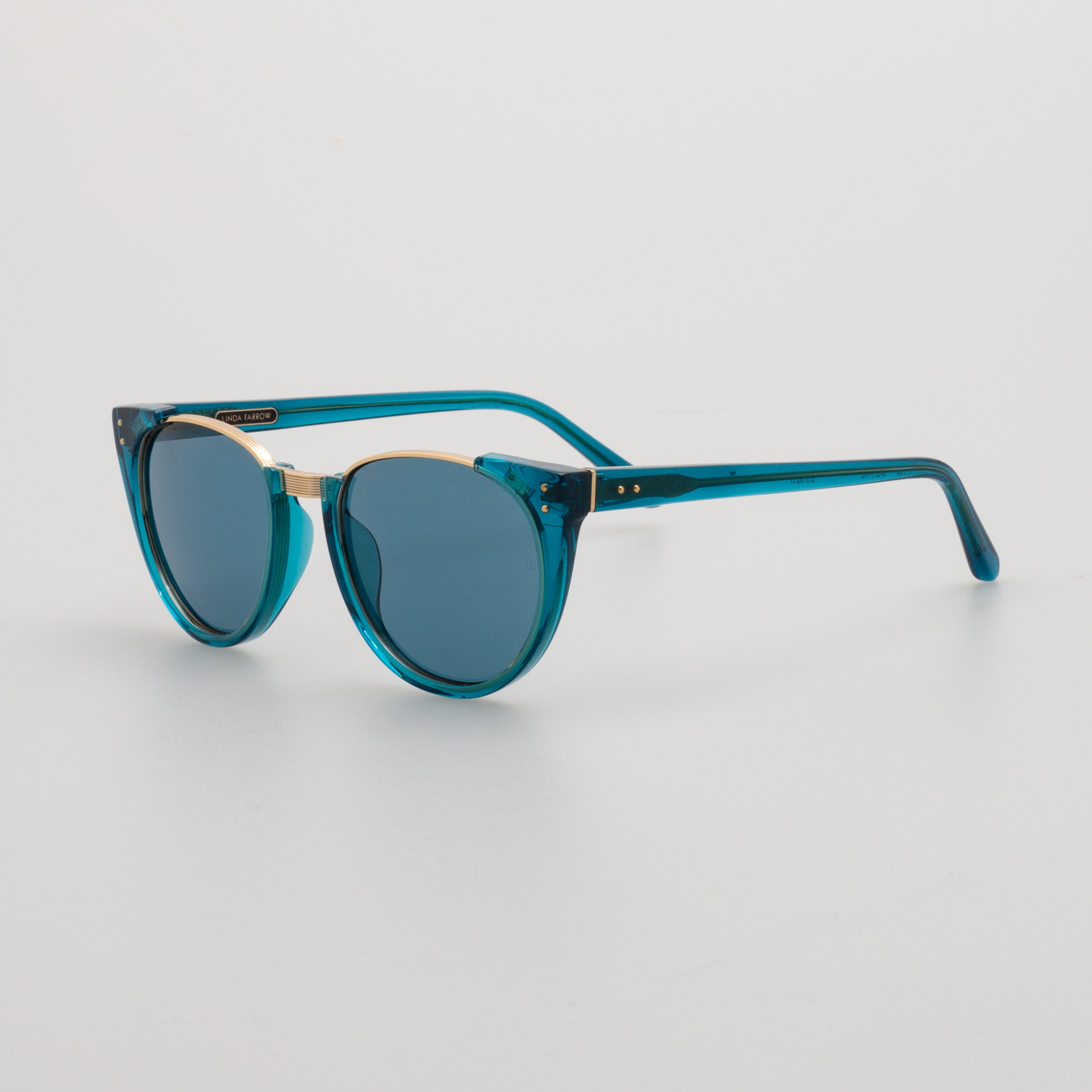 Iris Oval Sunglasses in Aqua