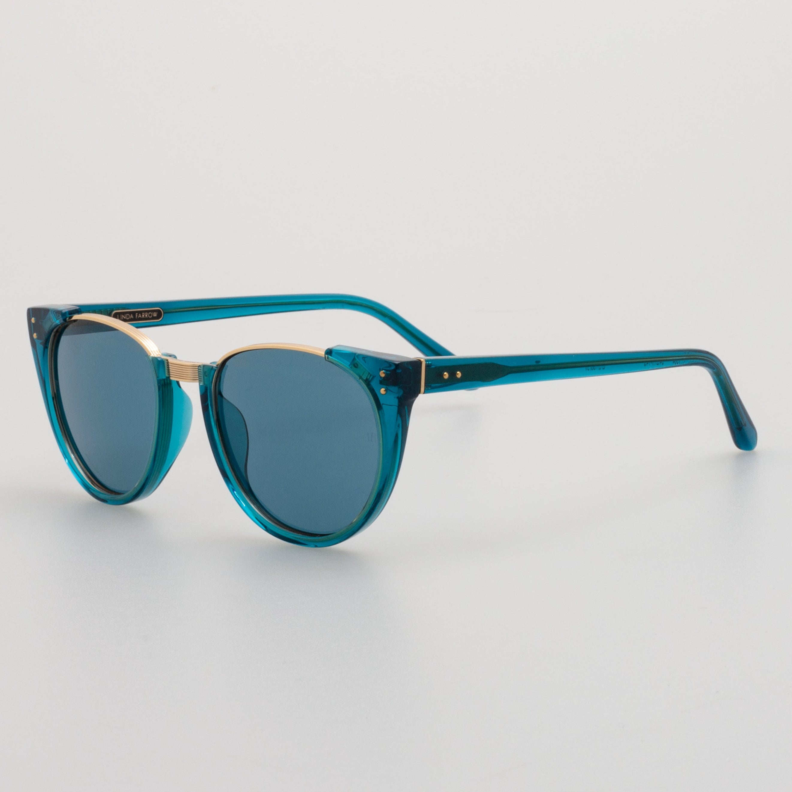Finn Sunglasses in Black Matt Nickel by LINDA FARROW